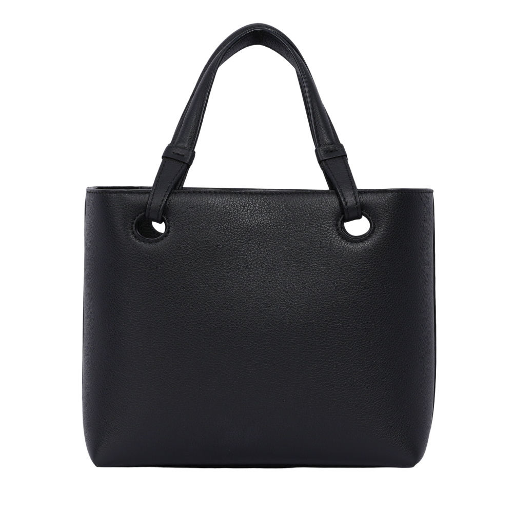 【LOEWE】Anagram 立體壓印牛皮迷你托特二用包(黑色) A717S74X05 1100