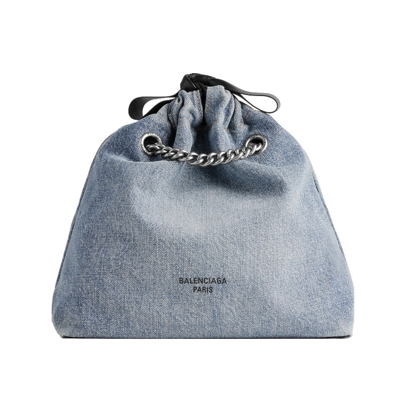 BALENCIAGA Crush 小型 牛仔布 手袋