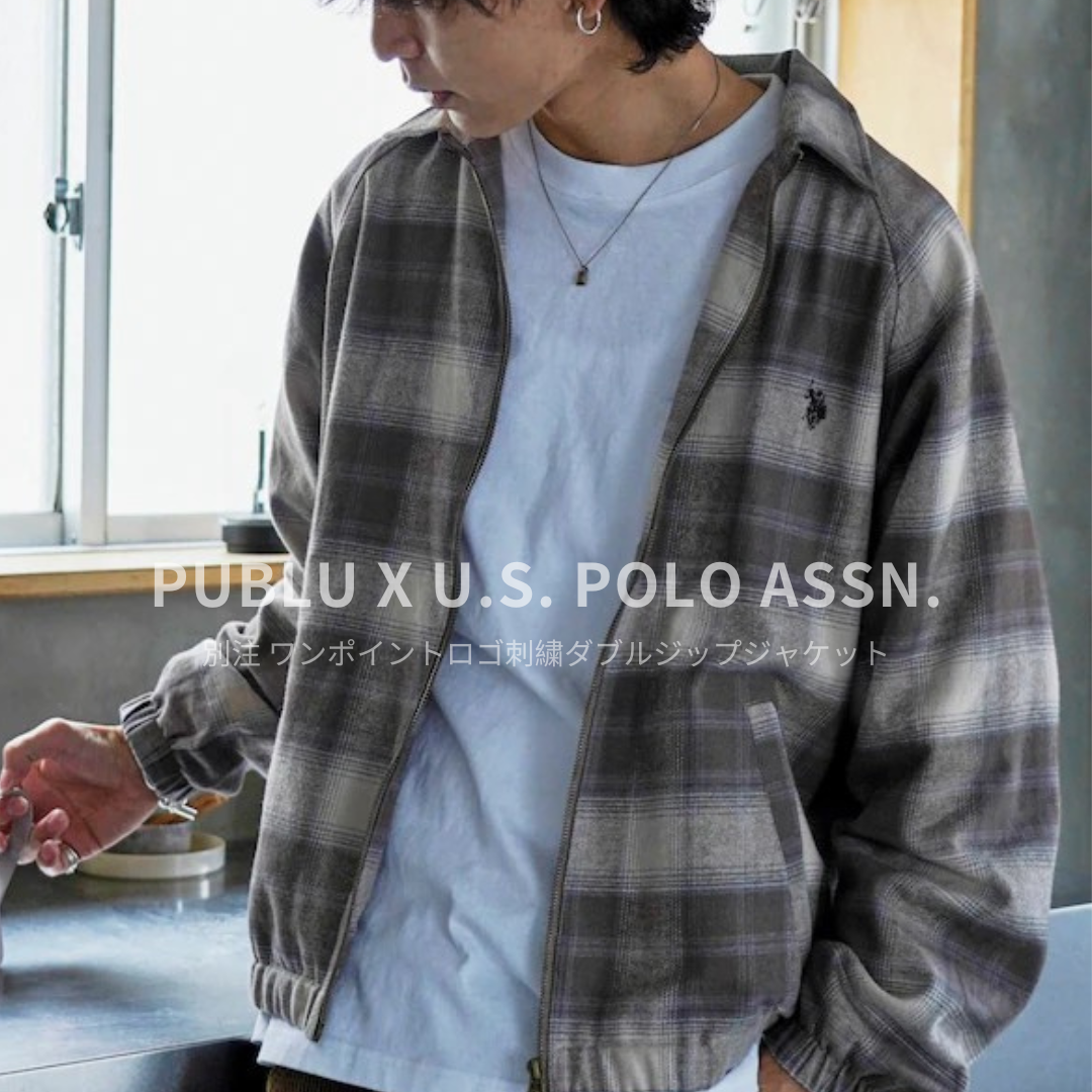 "代購" PUBLUX x U.S POLO ASSN 日本別注 燈芯絨拉鍊外套