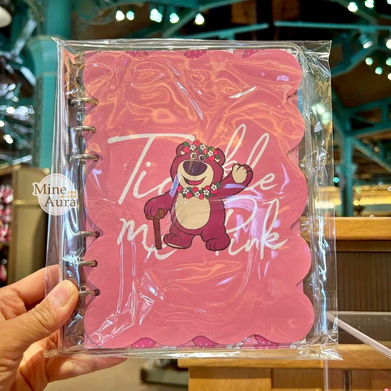 (限時特價) 熊抱哥 Lotso 草莓 舉手圖案 線圈 筆記本 記事本 玩具總動員 Toy Story -上海迪士尼樂園