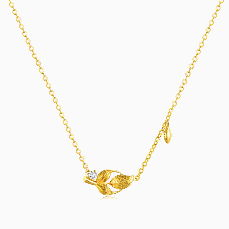 【幸福麥穗】鑽石項鍊