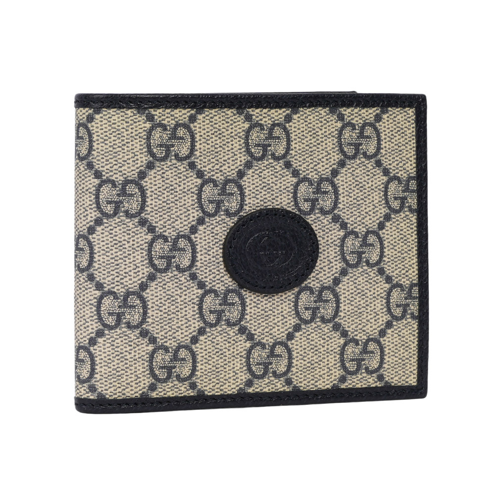 【GUCCI】Interlocking G Logo 對開8卡短夾