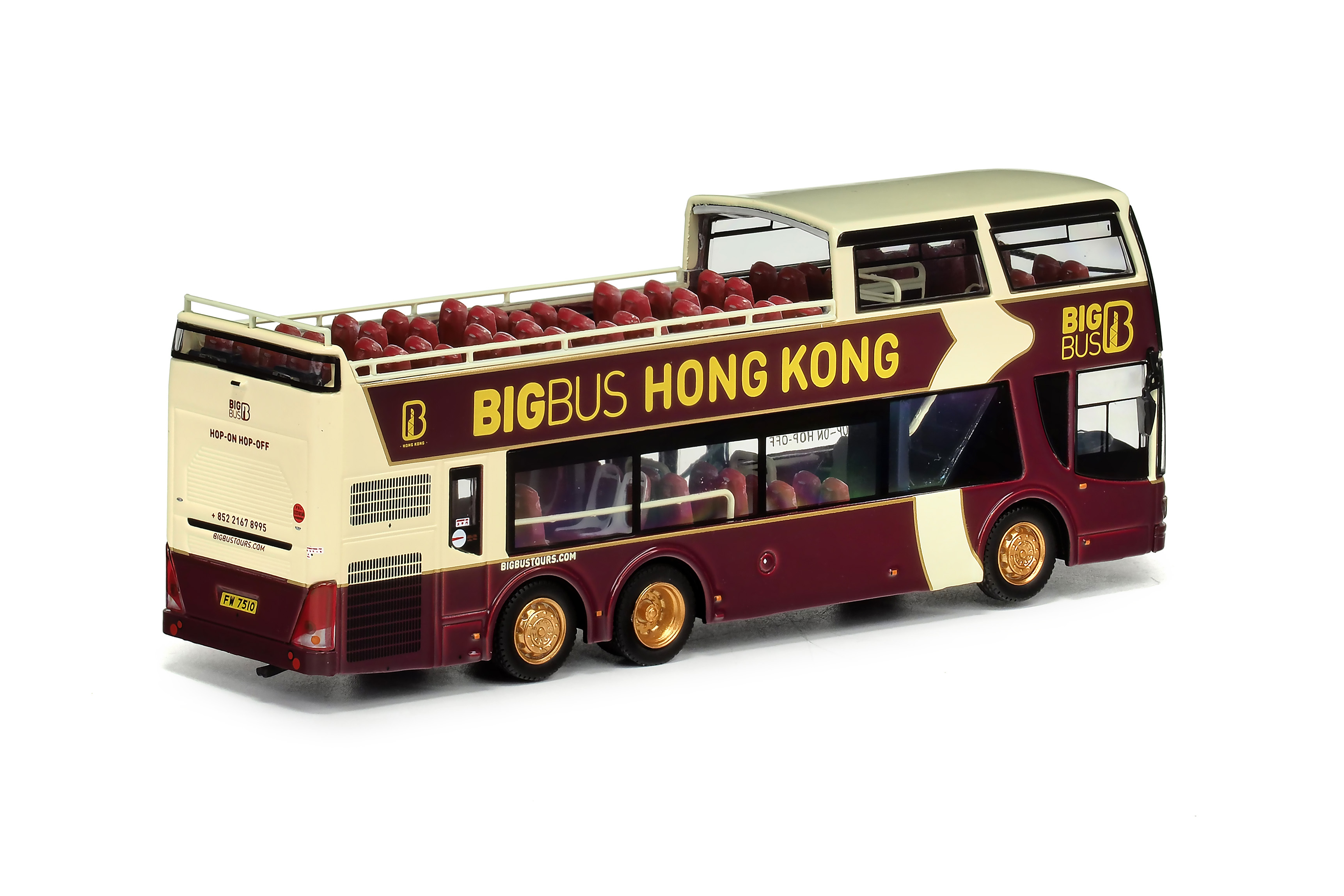 80873 1:76 大巴士安凱開篷觀光遊