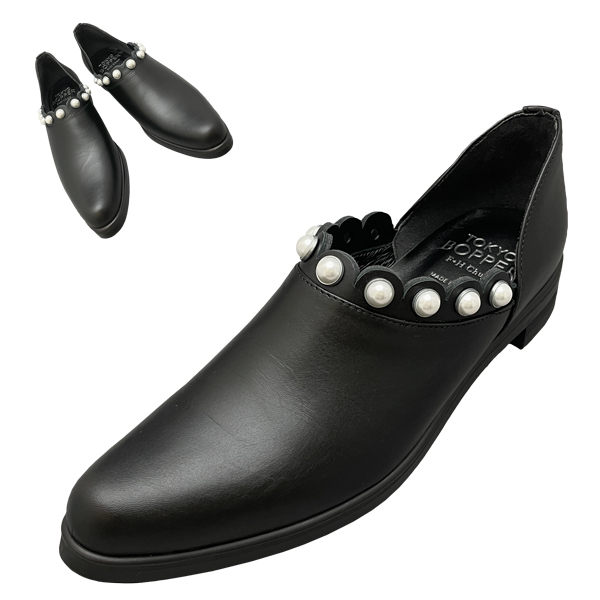 Pre order  - TOKYO BOPPER Pearl Ruffle Shoes