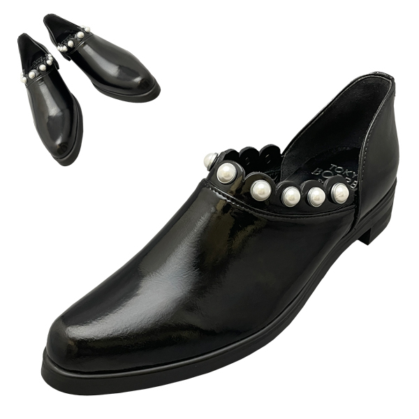 Pre order  - TOKYO BOPPER Pearl Ruffle Shoes