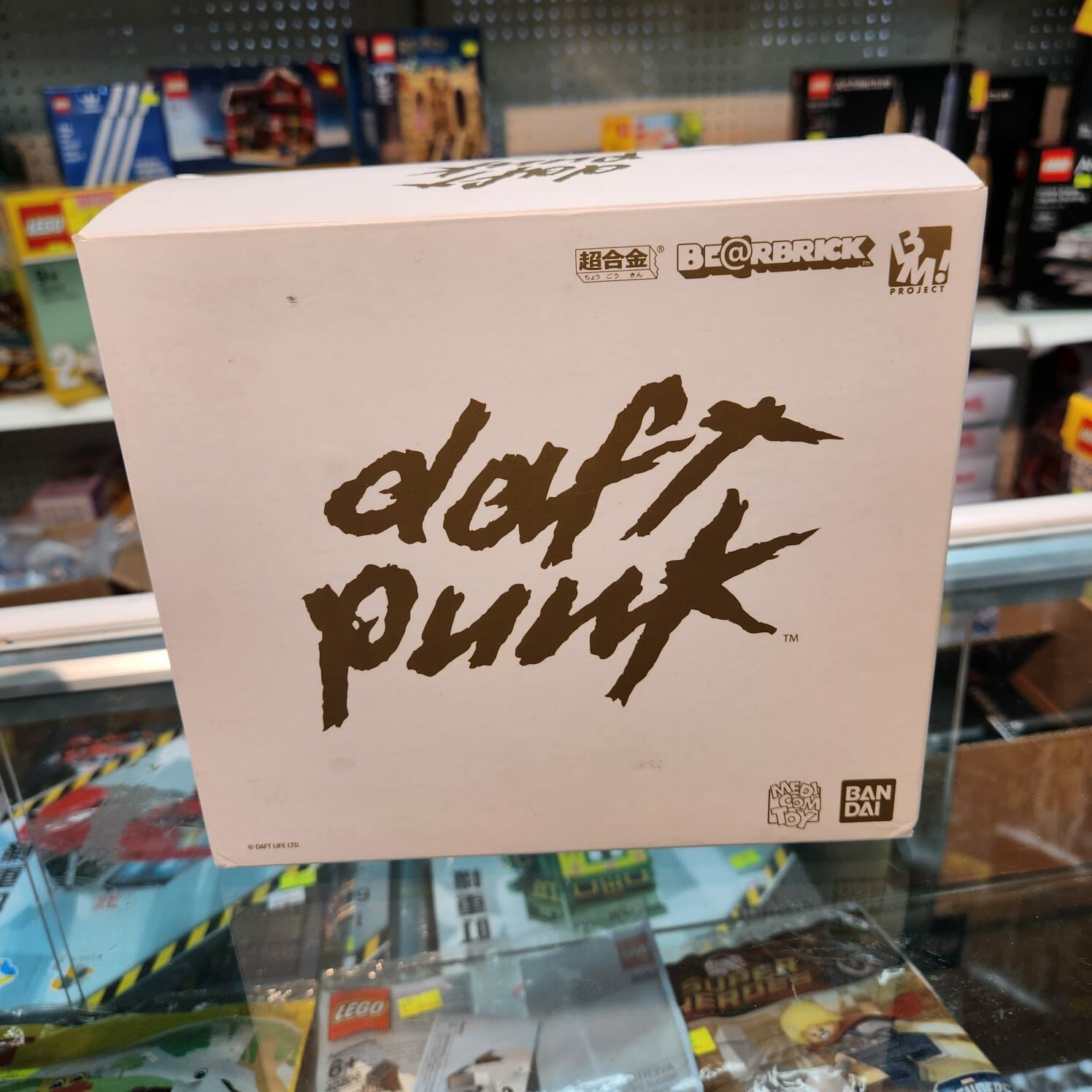 (用家福音品）（98%全新開封品）BE@RBRICK DAFT PUNK (WHITE SUITS Ver.)