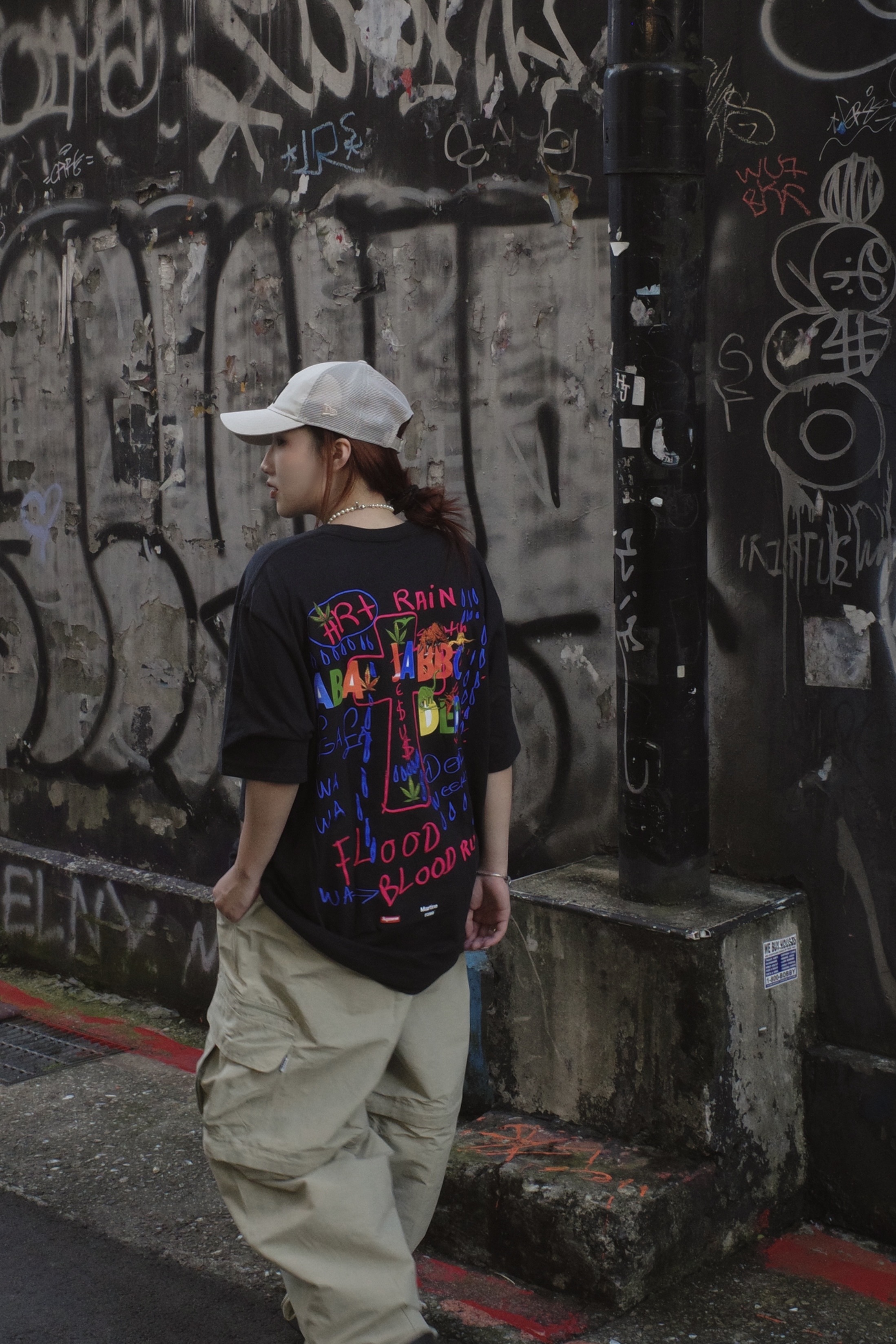 SUPREME MARTINE ROSE LSP 短袖 (黑/白)