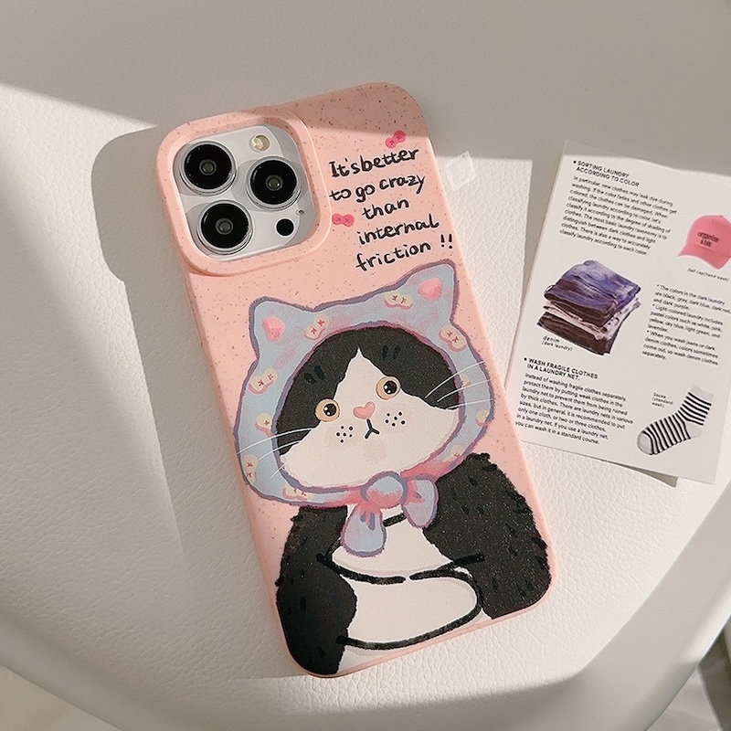 《10807》頭巾貓咪手機殼