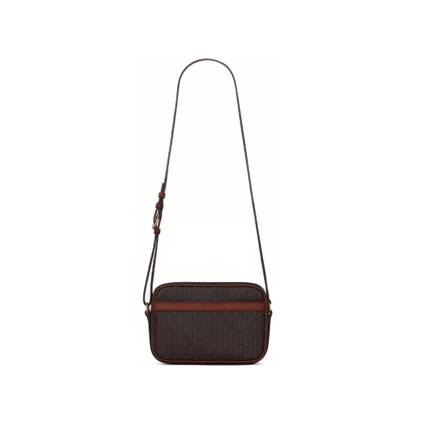 SAINT LAURENT YSL Le Monogramme Monogram帆布及滑面皮革相機袋