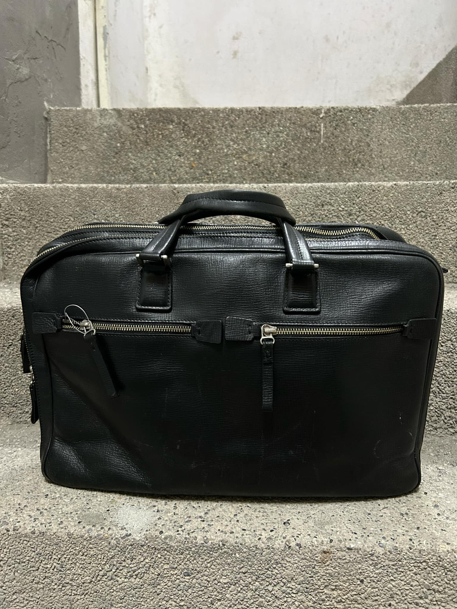 90s OLD PORTER Leather Bag Made in Japan