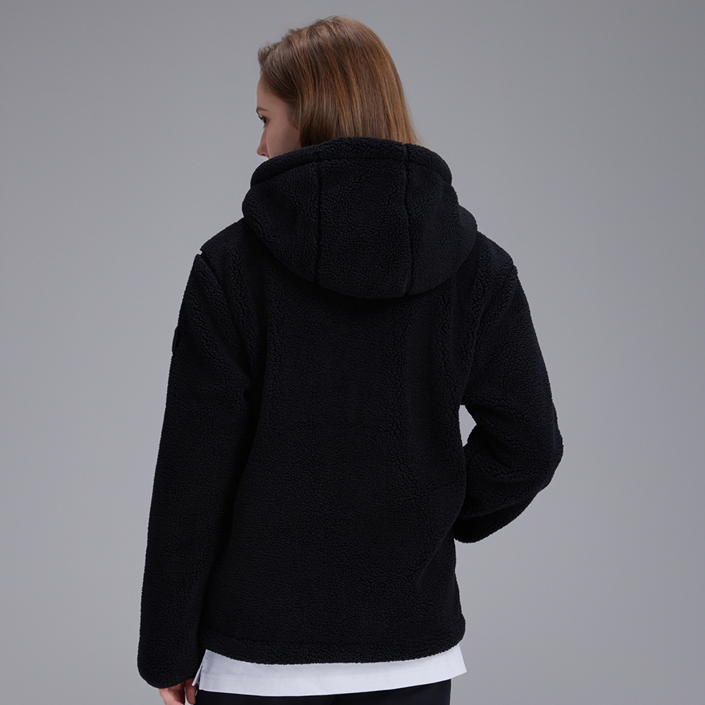 Unisex COSTONI Fleece Full Zip Jacket - CARBON BLACK