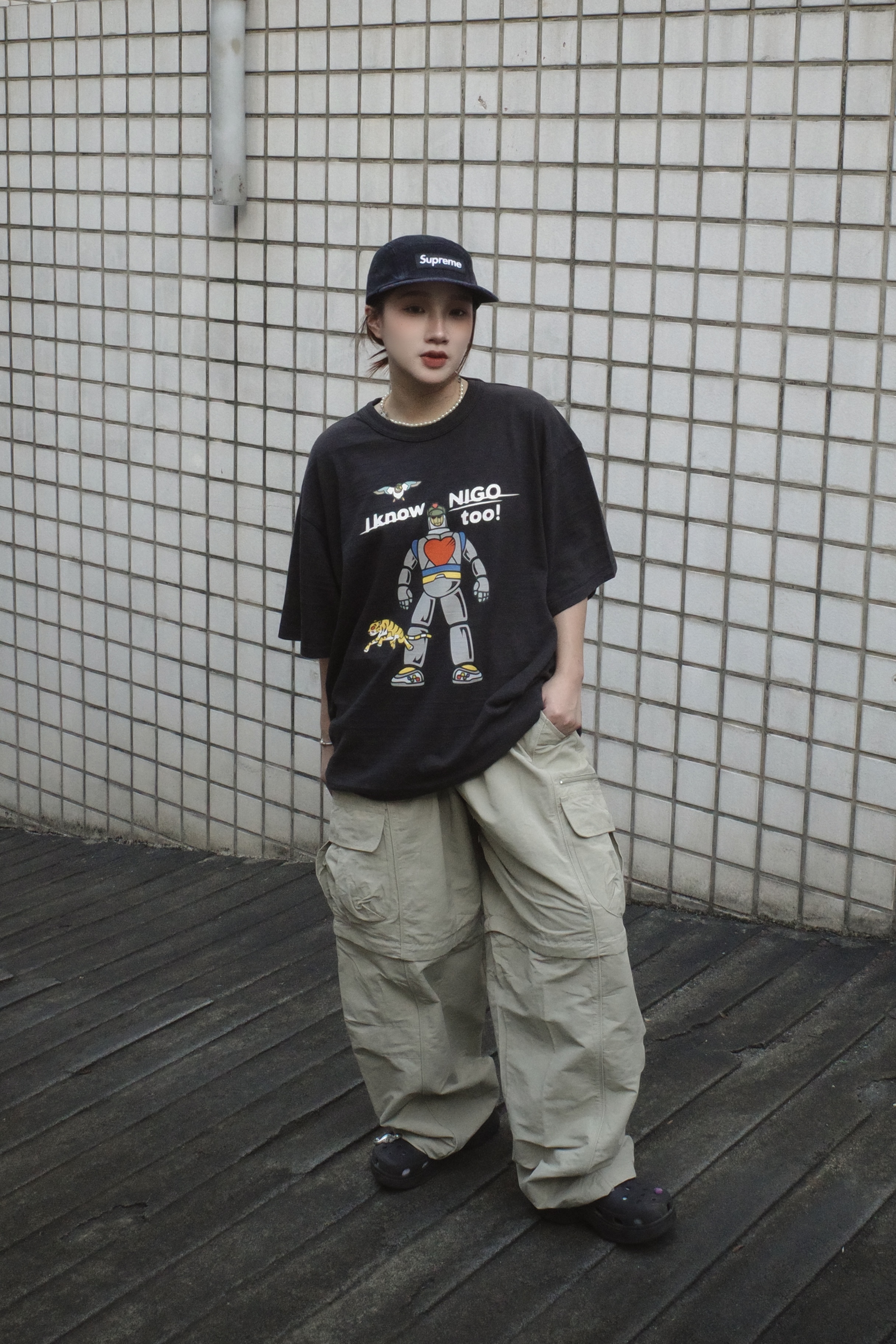 <快速出貨>HUMAN MADE I KNOW NIGO TOO 變形金剛人 黑