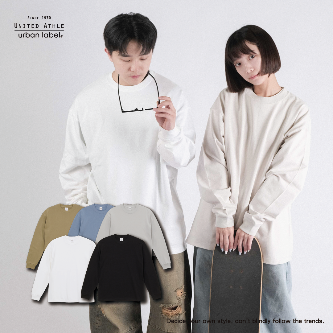 United Athle A/W 重磅 寬版落肩 9.1oz. 長袖