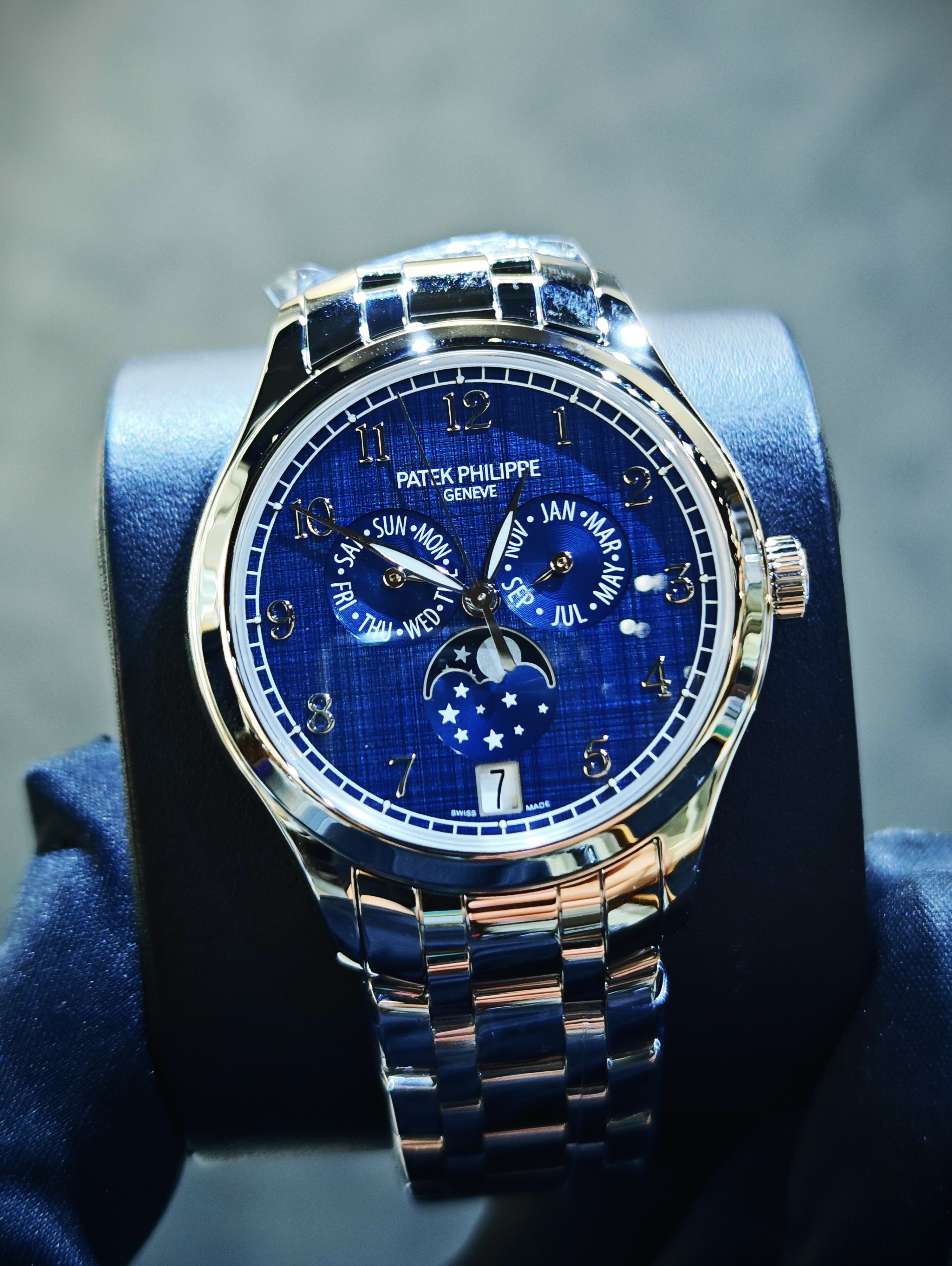 BRAND NEW 4947/1A 4947 PATEK PHILIPPE BLUE DIAL COMPLICATIONS STEEL 38 MM