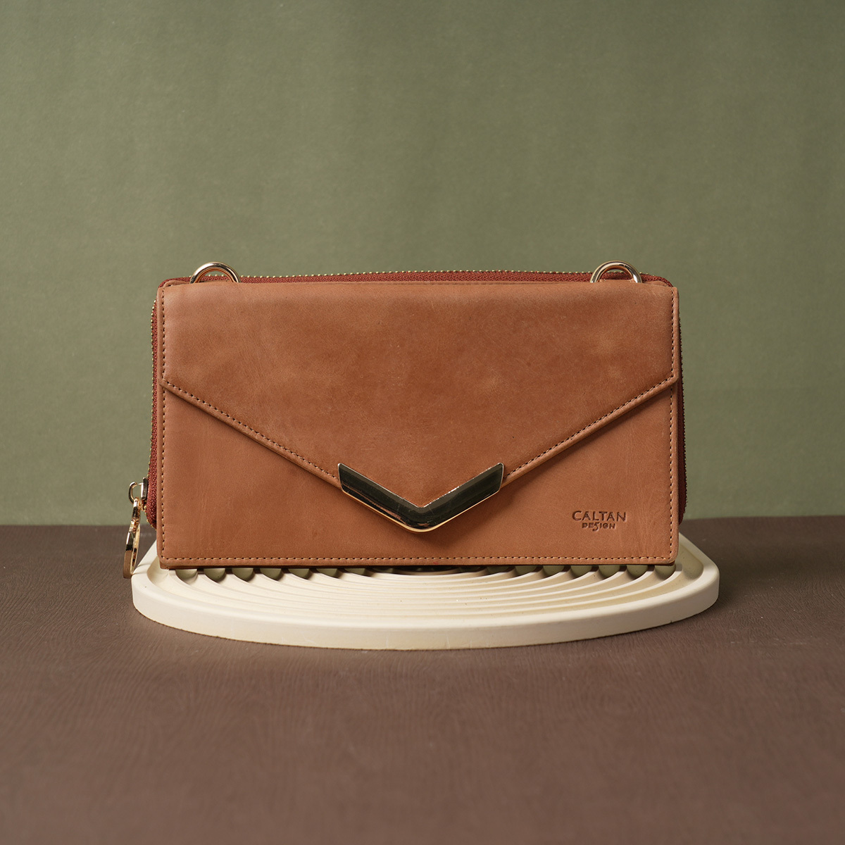 簡約小V長夾手機兩用包-四色(2229)