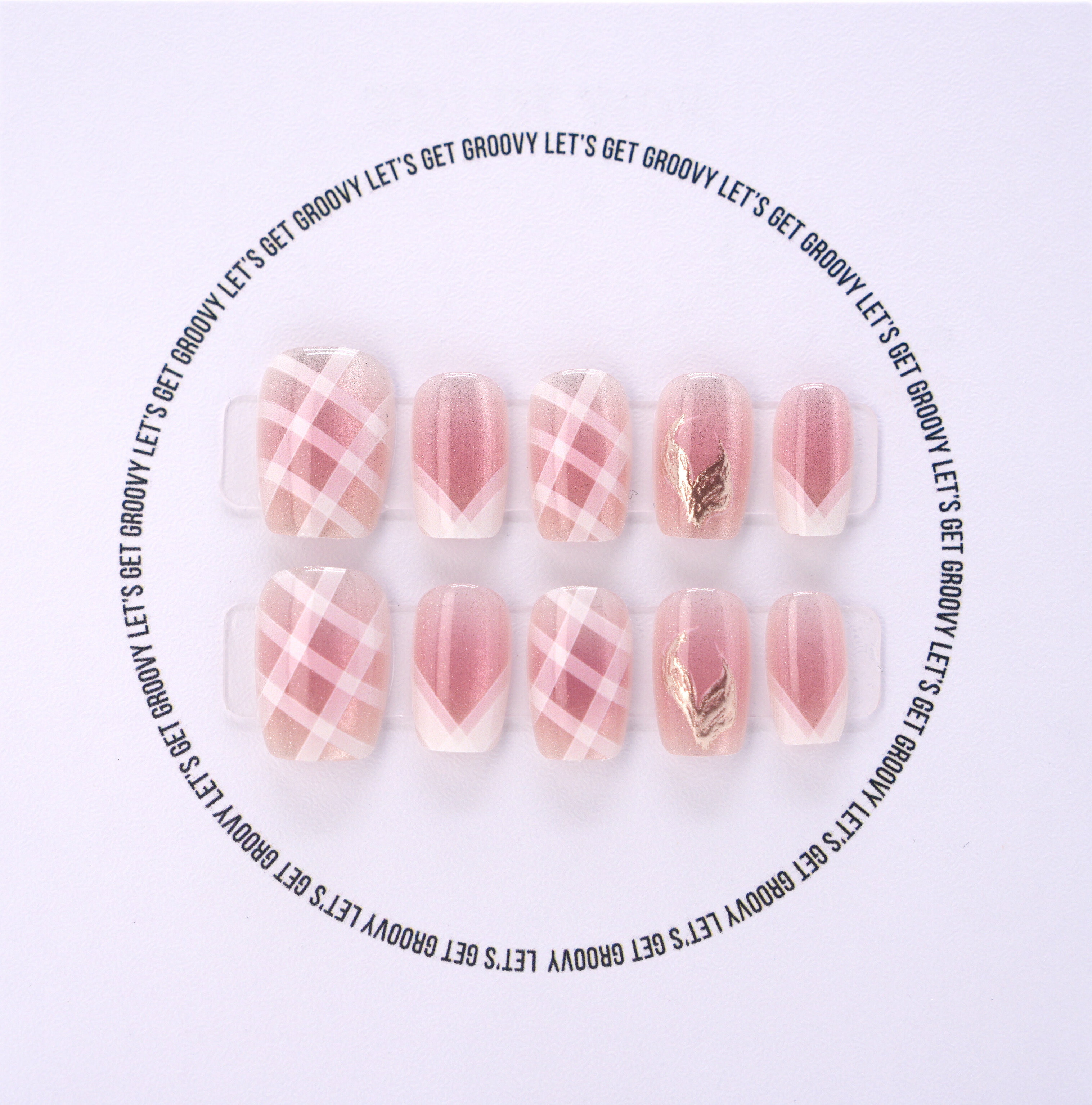 Slay | Blushing Plaid Glam