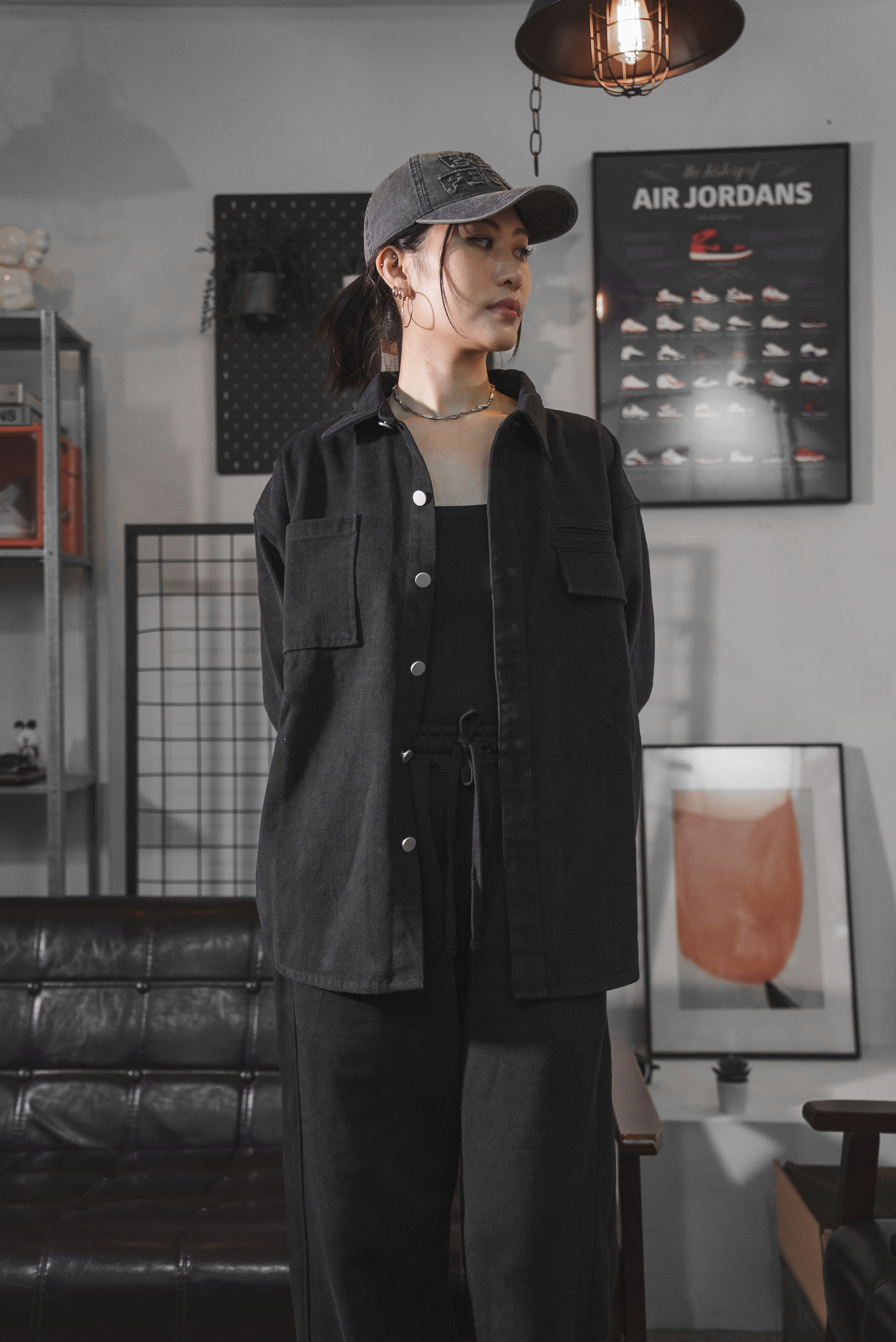 【Focus Store】現貨秒發 EGO FETCH Over Shirt Jacket 純色多口袋工裝襯衫式夾克 PH1-23SSTJK0018