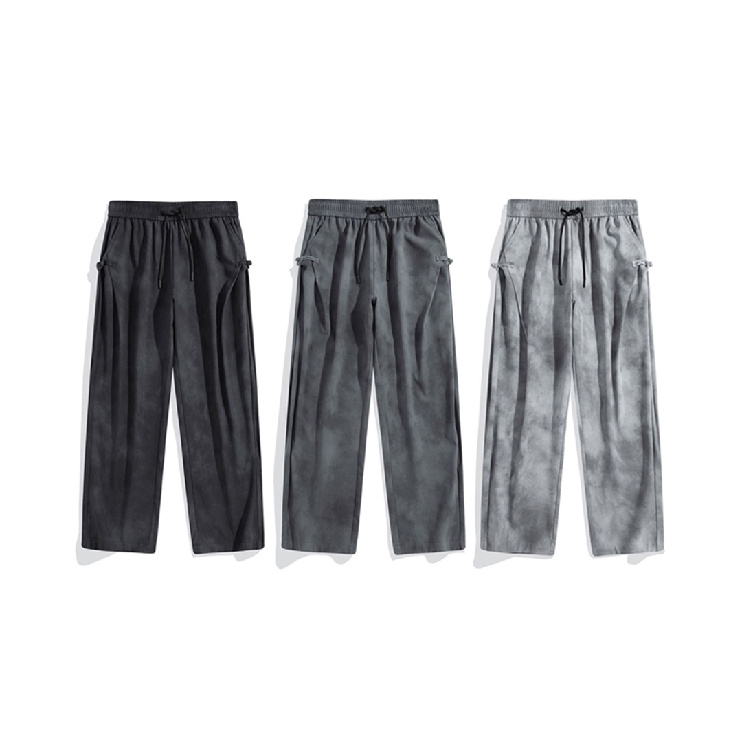 Pants 蠟染 休閒直筒褲