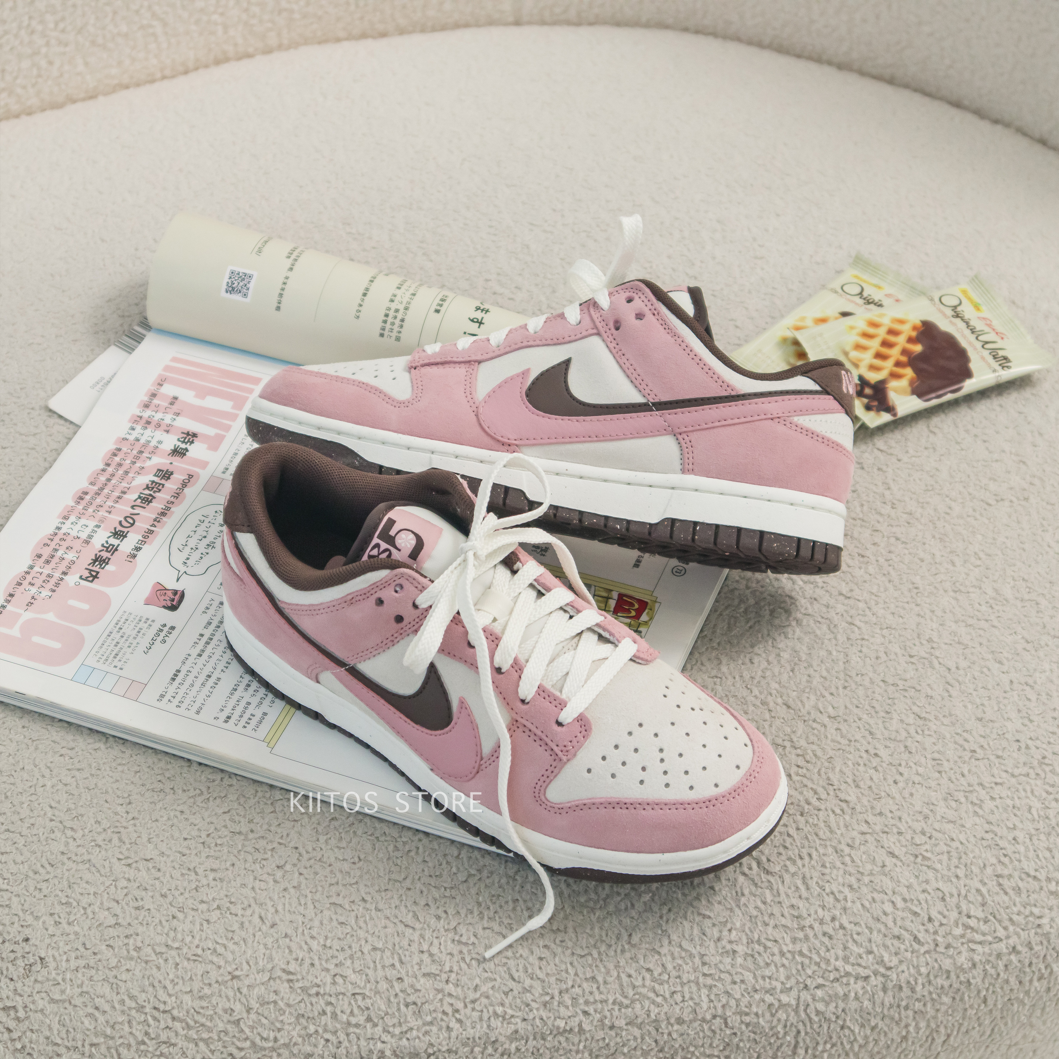 現貨  Nike Dunk Low 85 雙勾 解構 麂皮 草莓可可 HV1799-161