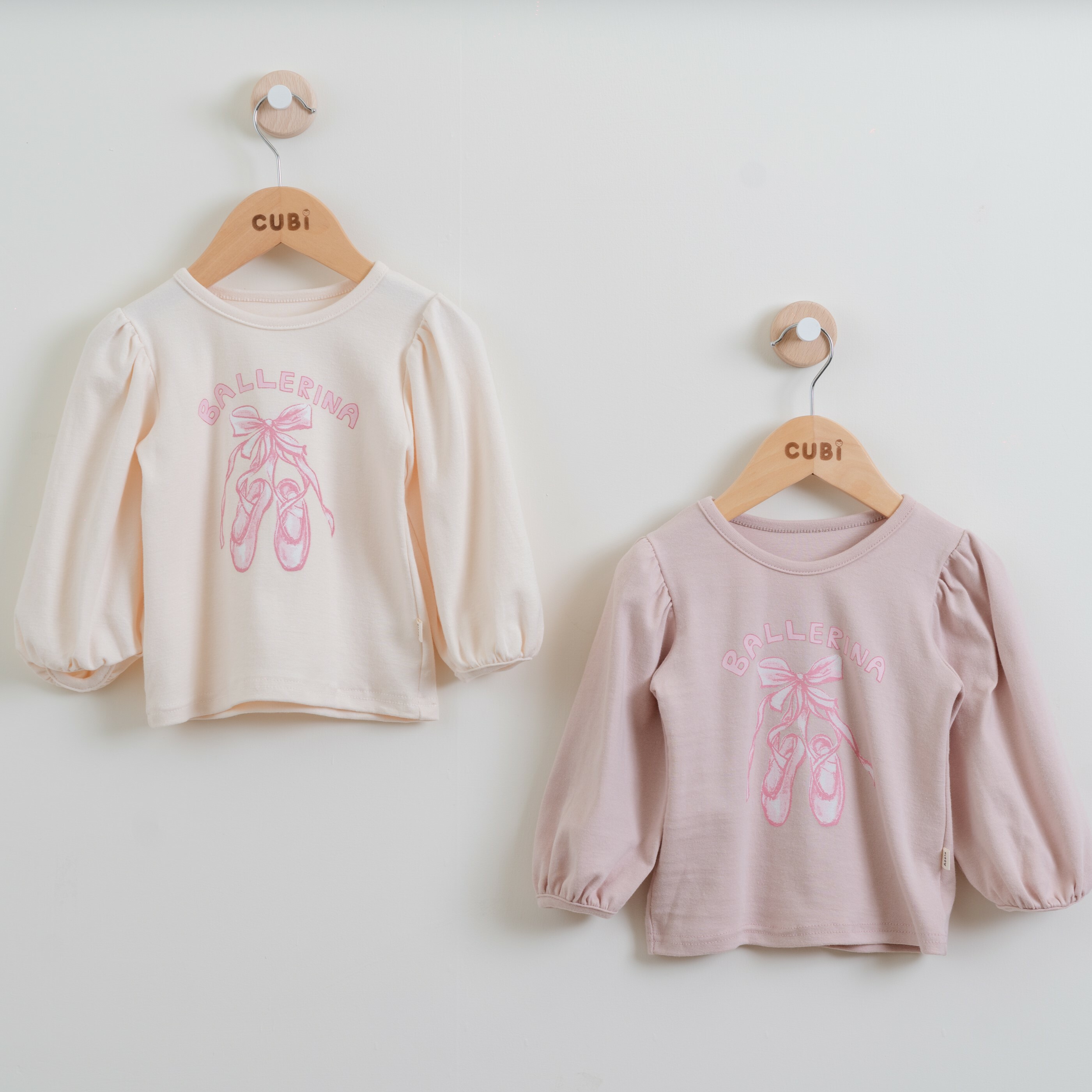 韓國 Aosta-秋款芭雷舞鞋上衣-兩色