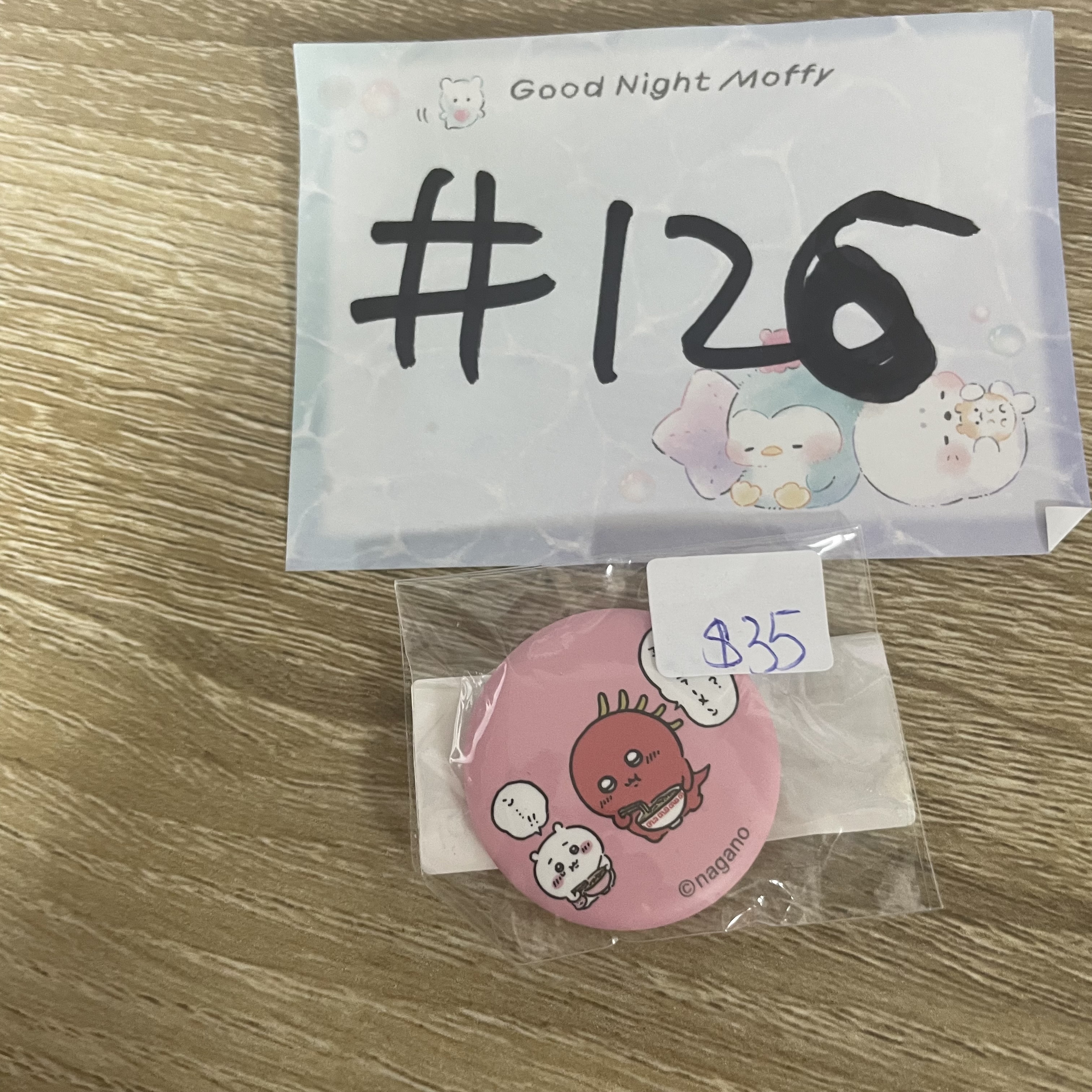 CHIIKAWA 自嘲熊 小可愛  襟章#126