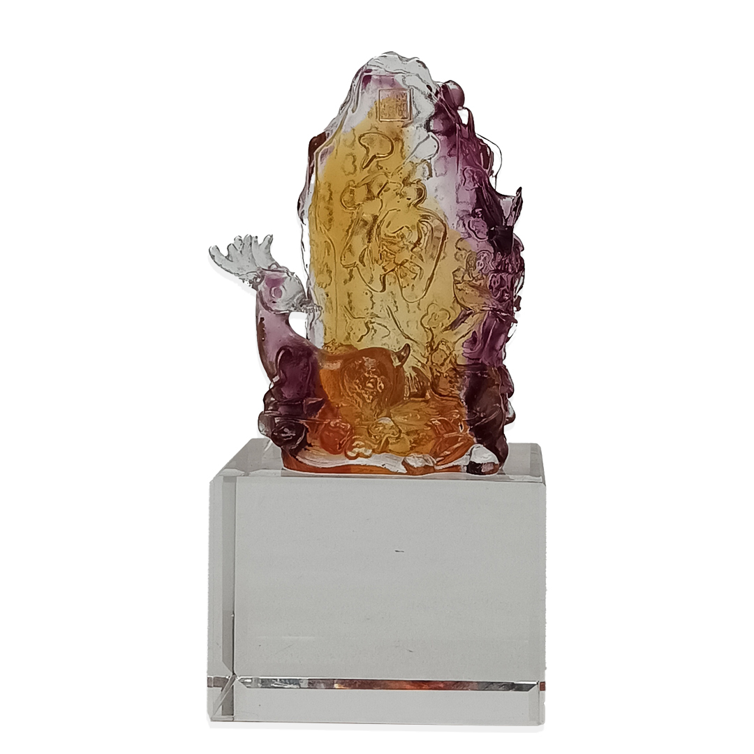 一路福運琉璃擺飾｜居家開運藝術收藏 祝福吉祥首選