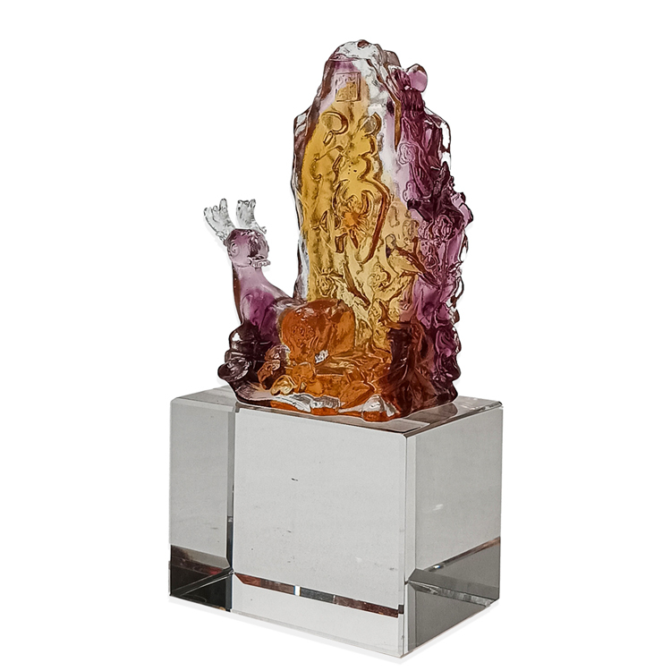 鹿港窯禮品館│居家開運琉璃一路福運擺飾 -祝福與吉祥的完美選擇