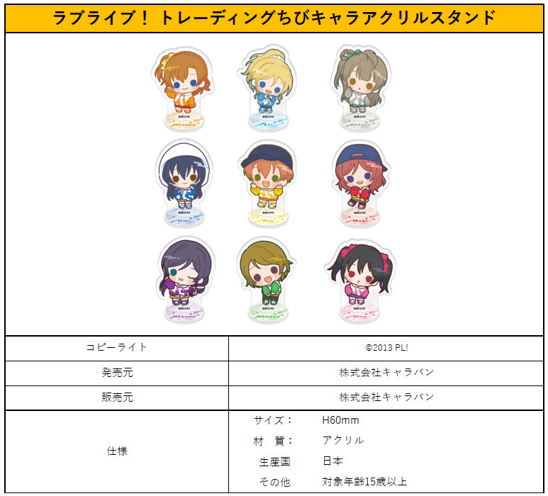 「ACG.GO」「預購」日版 Love Live! 角色立牌