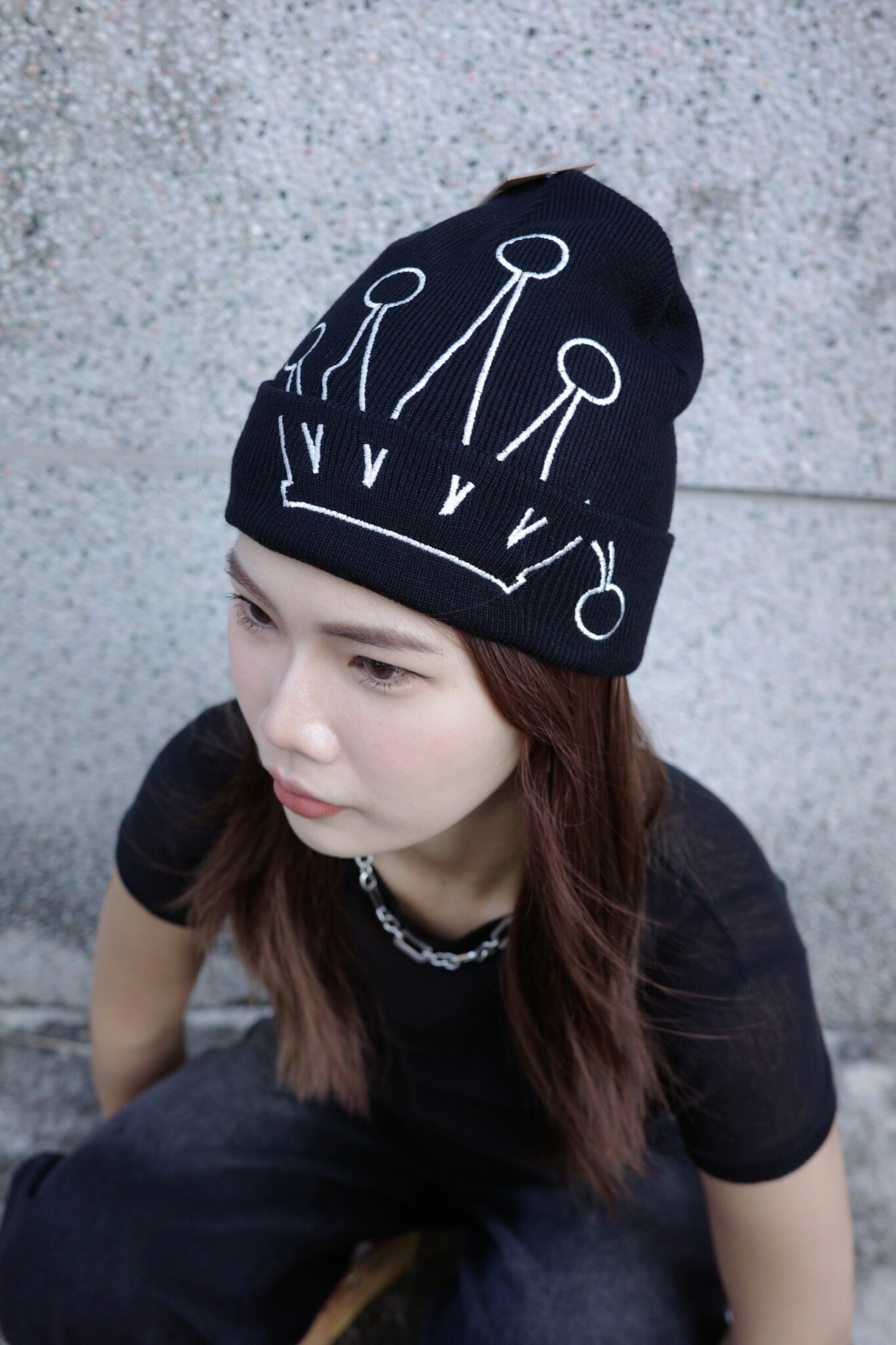 1321212 Stussy 2024aw Cuff Beanie Crown 皇冠毛帽