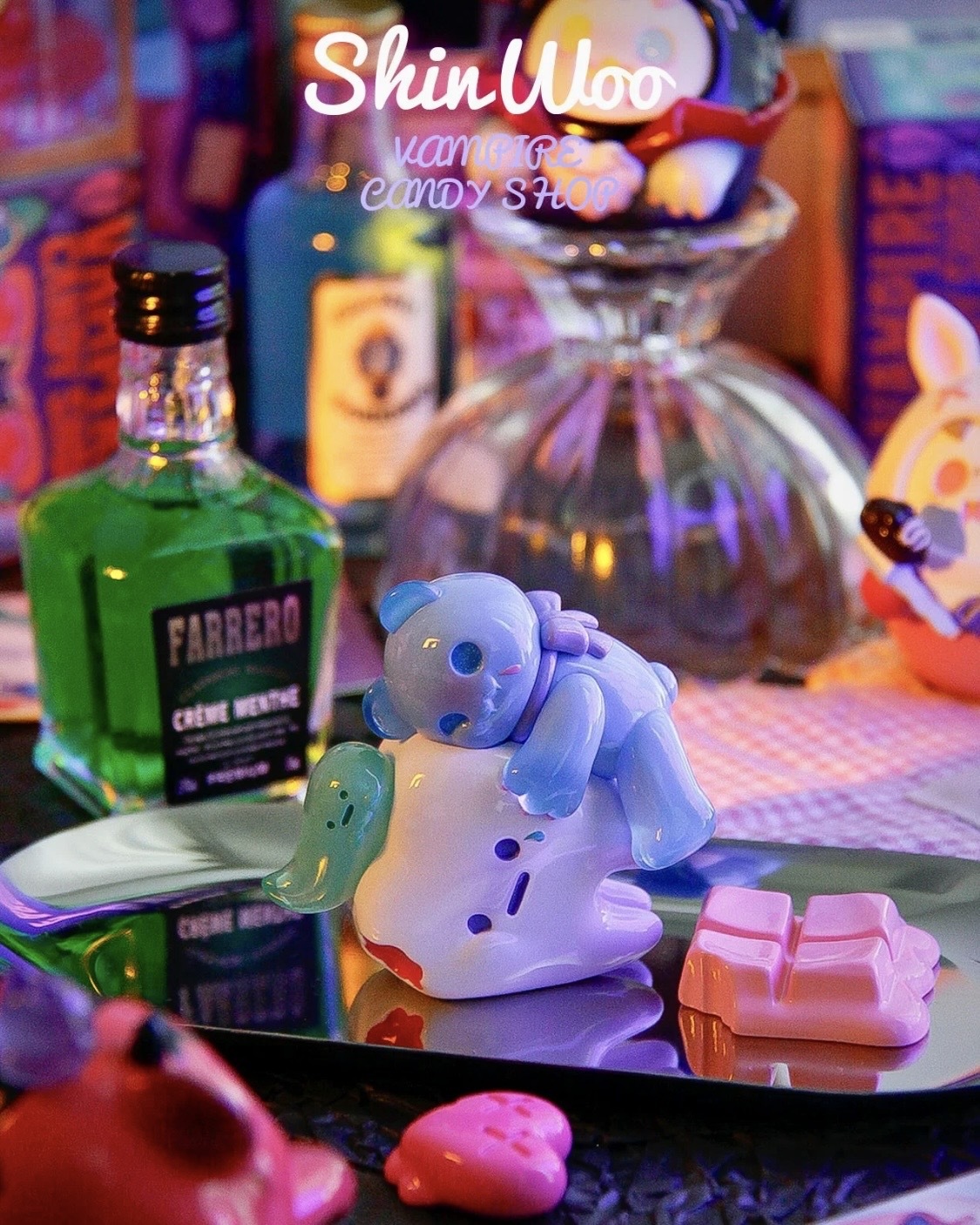 ShinWoo 幽靈熊 新品 吸血鬼糖果屋 AB盒 盲盒 公仔 玩具 正品