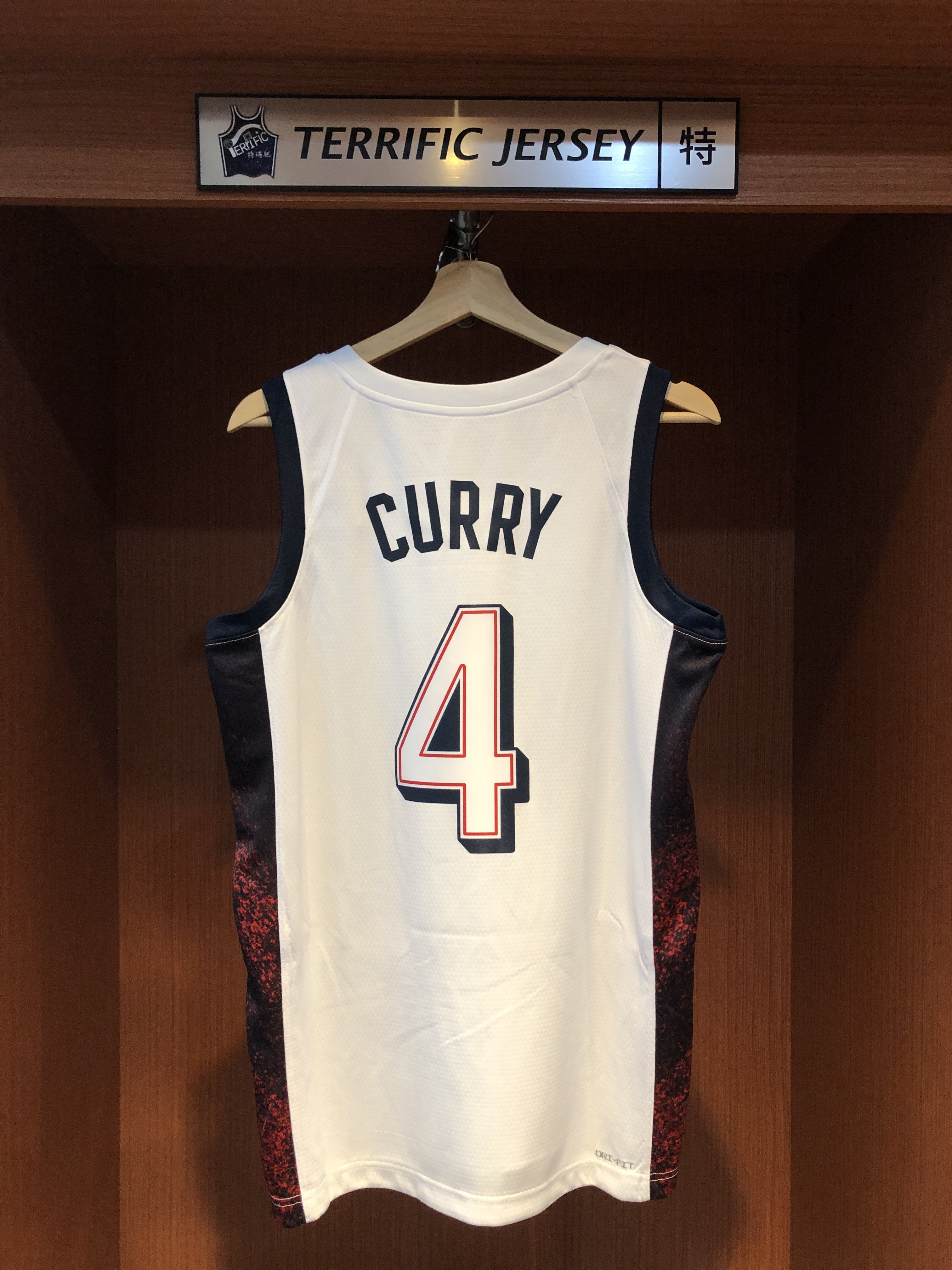 NBA球衣 Stephen Curry 巴黎奧運 USA 美國隊 白 Nike Swingman 球迷版 熱轉印 全新