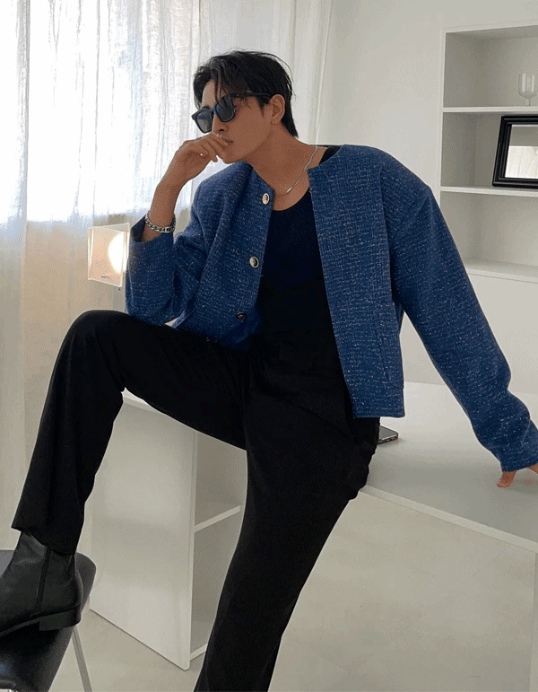 Robben 短版花呢夾克