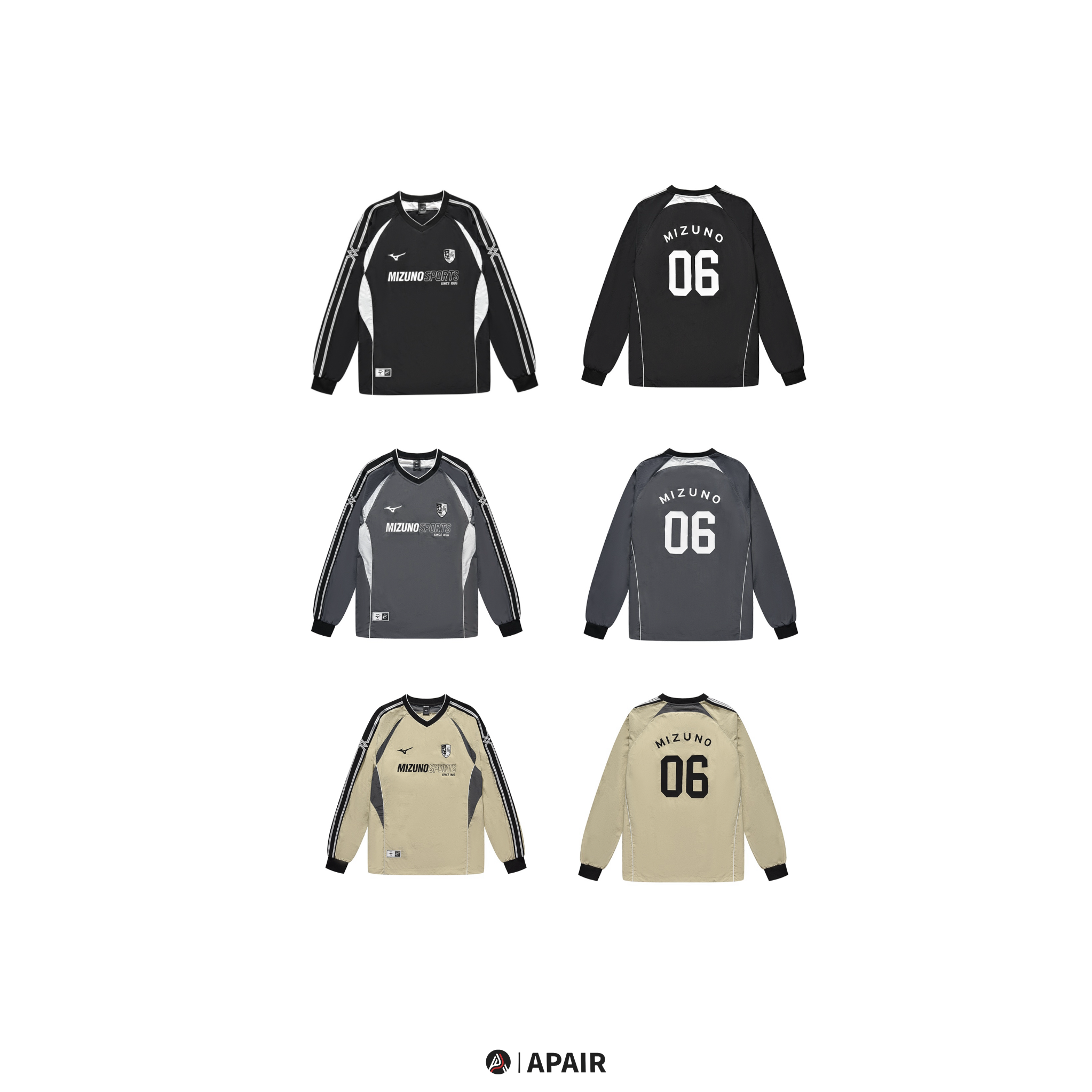 【APAIR】預購 Mizuno essential 系列 復古球衣 黑 K2CE46Y3/灰 K2CE46Y3/卡其 K2CE46Y3