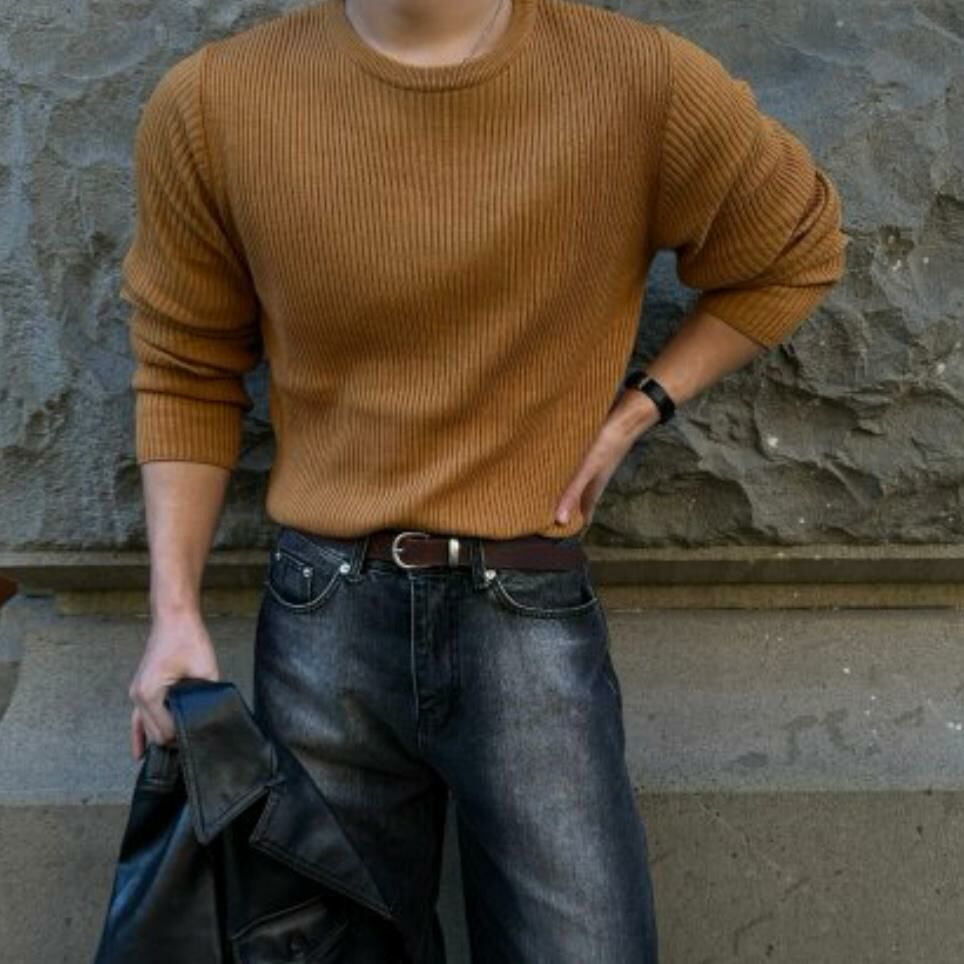 淨色暗間長袖衫 D.B.Y.M-047T