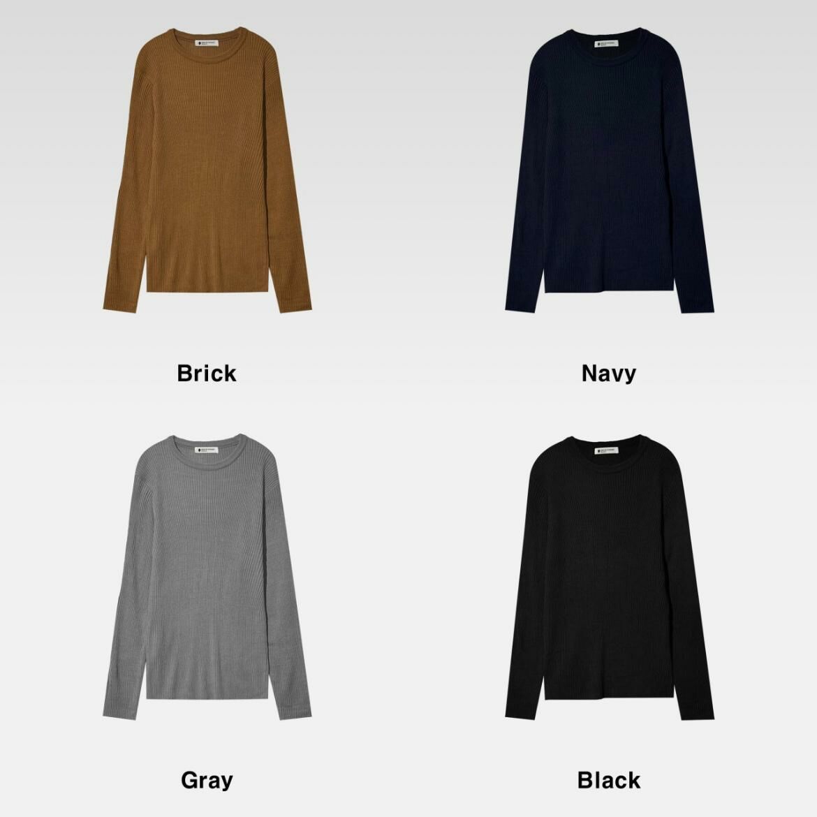 淨色暗間長袖衫 D.B.Y.M-047T