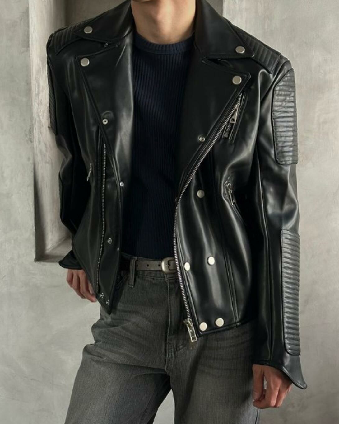 Biker合成皮褸 D.B.Y.M-048JK