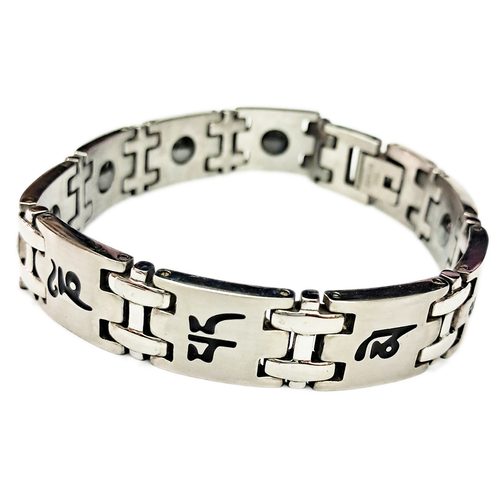 六字大明咒{磁石能量手鍊}特大A【十方】125069