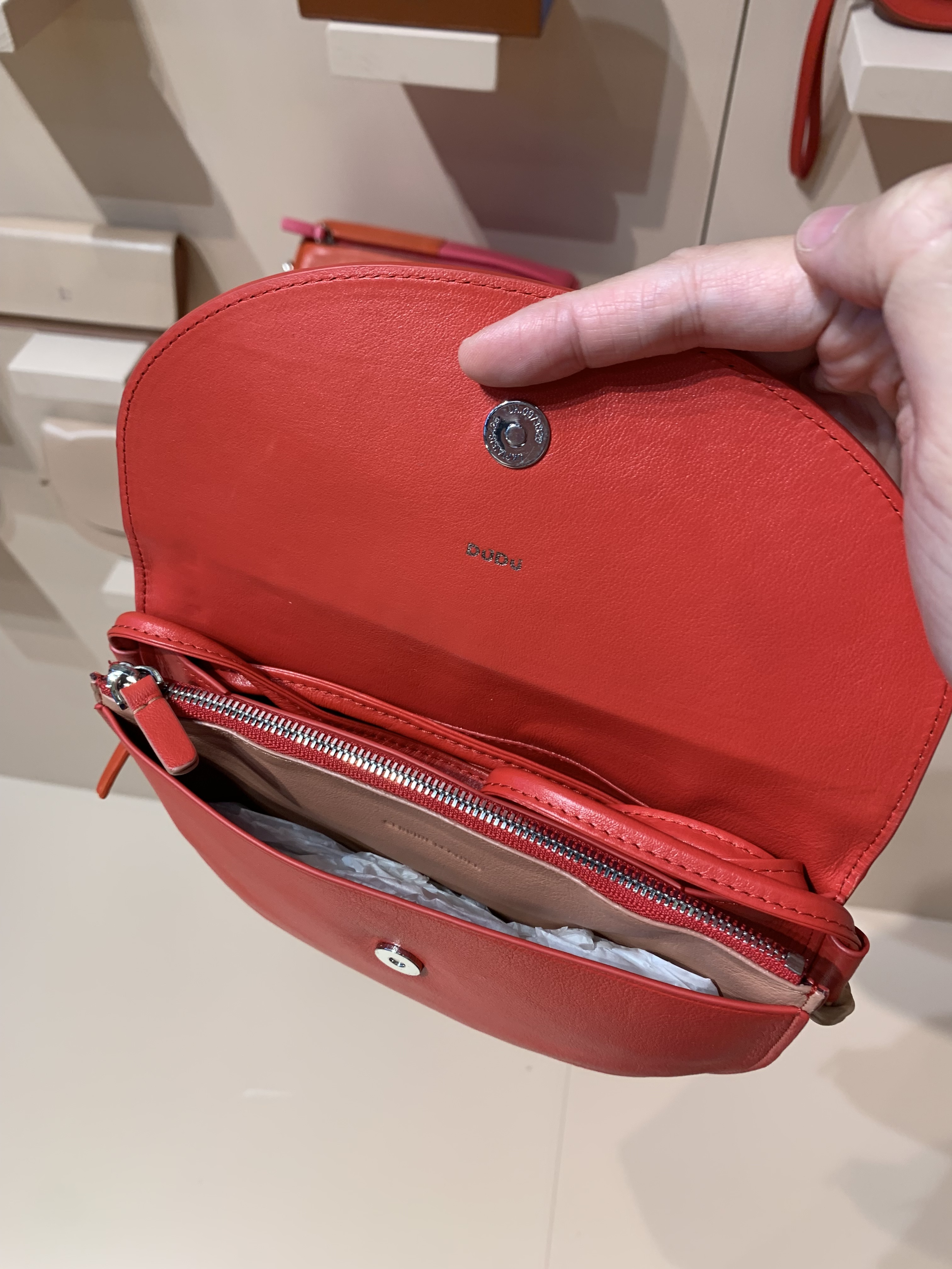 Dudu Leather bag - Altea 534-6024-62 Red Flame