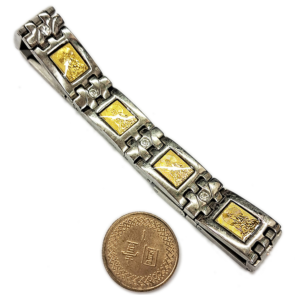 白衣觀音金箔{磁石能量手鍊}【十方】139536