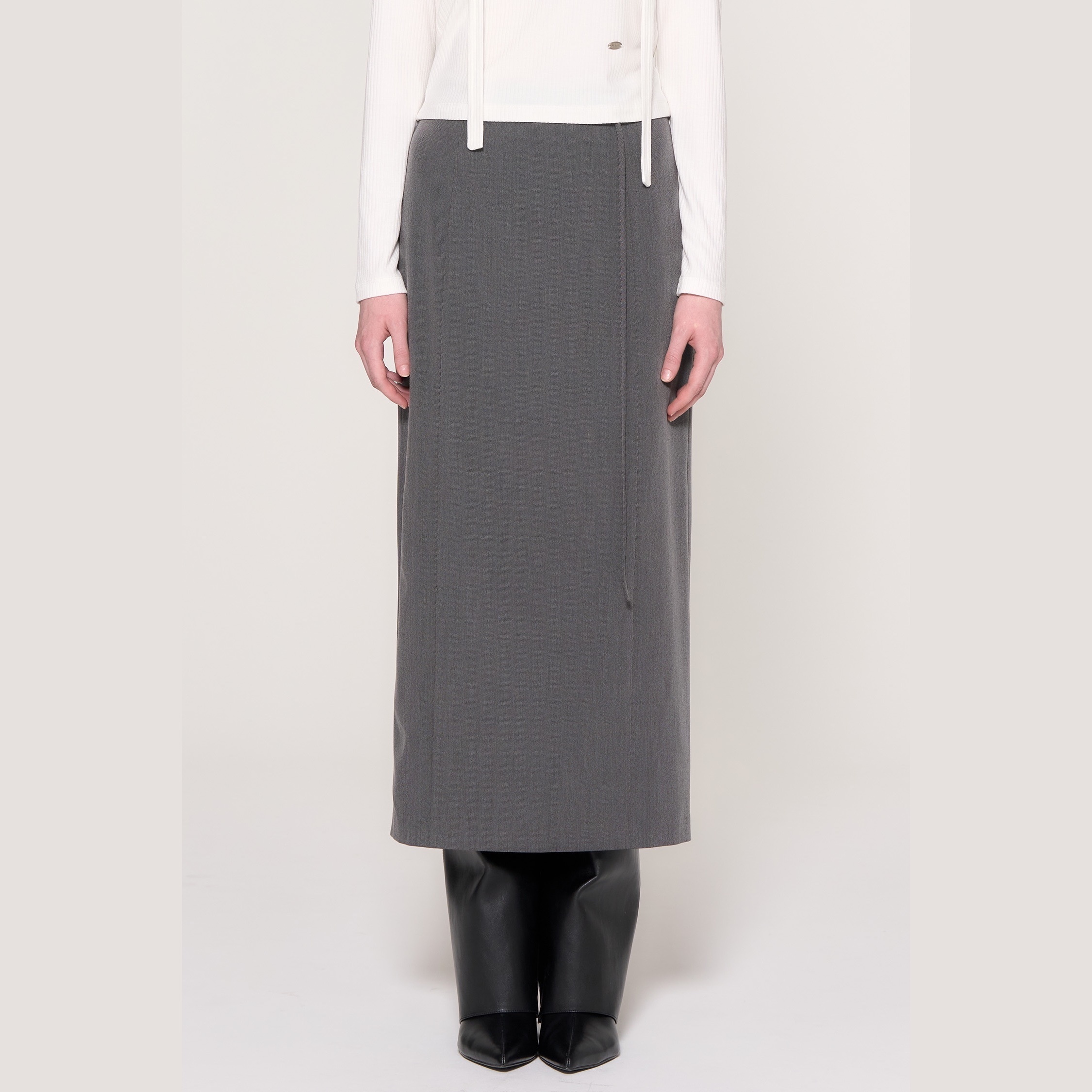 [GENERAL IDEA] STRING H-LINE LONG SKIRT