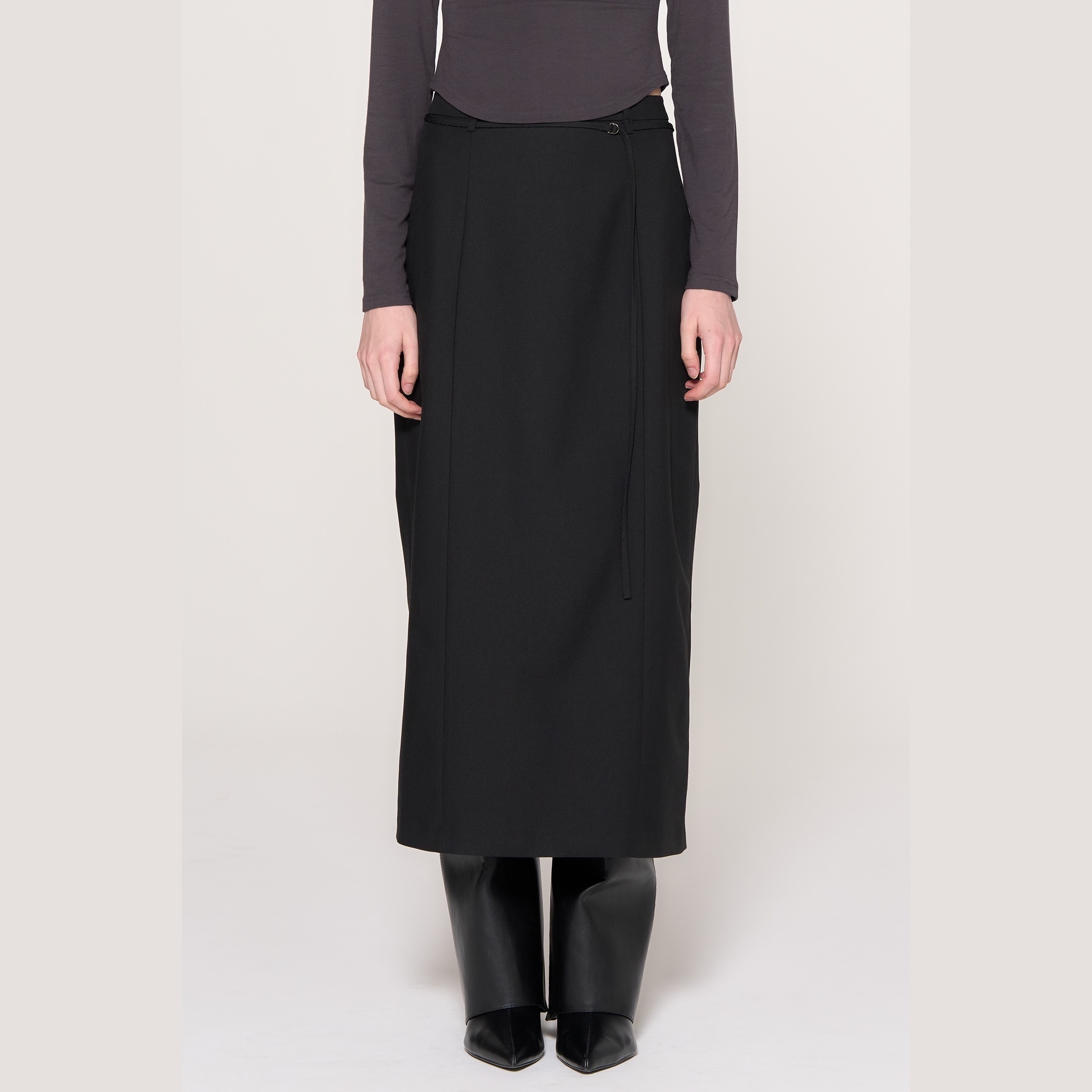 [GENERAL IDEA] STRING H-LINE LONG SKIRT