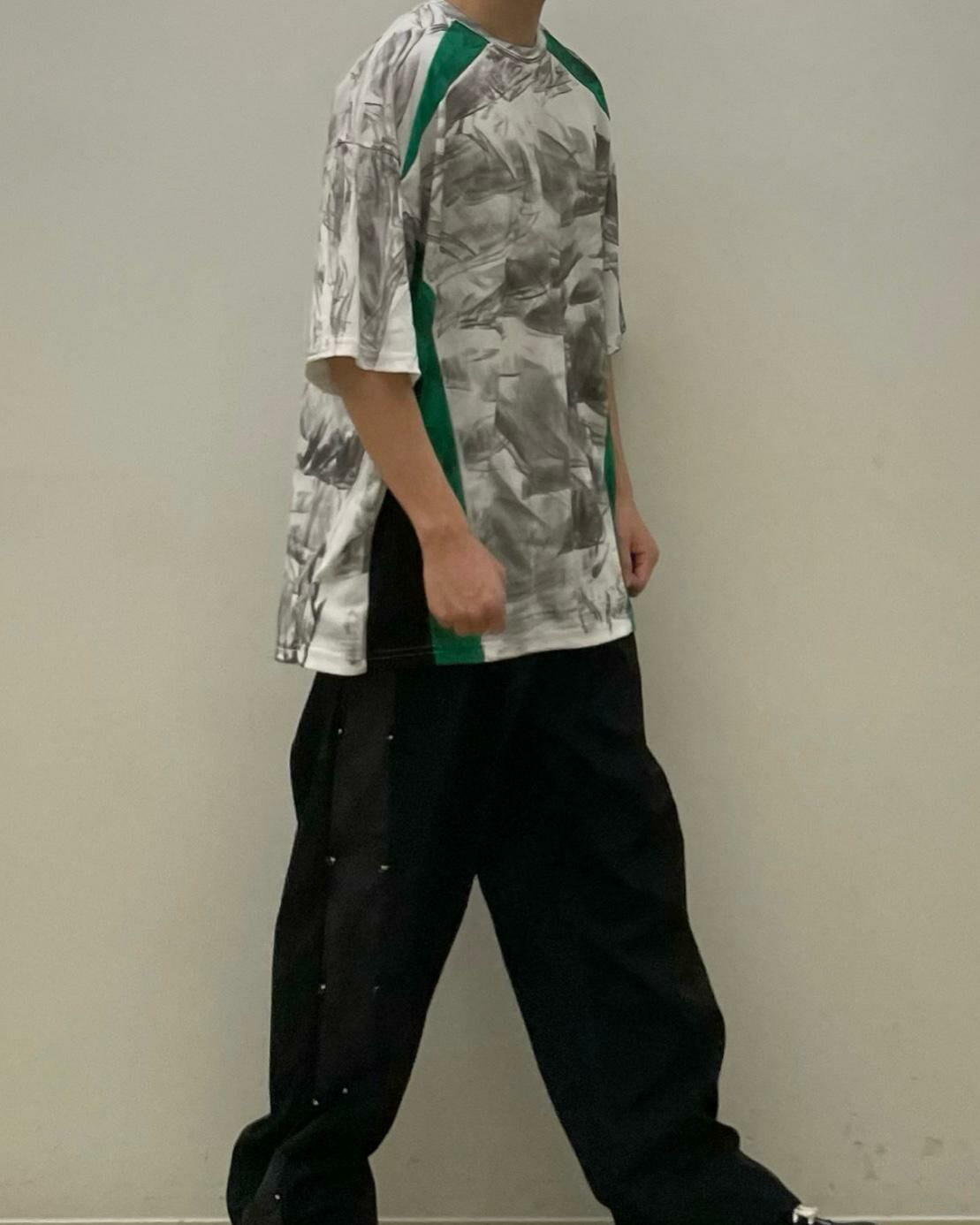 仿污拼色短袖Tee EASY-030T