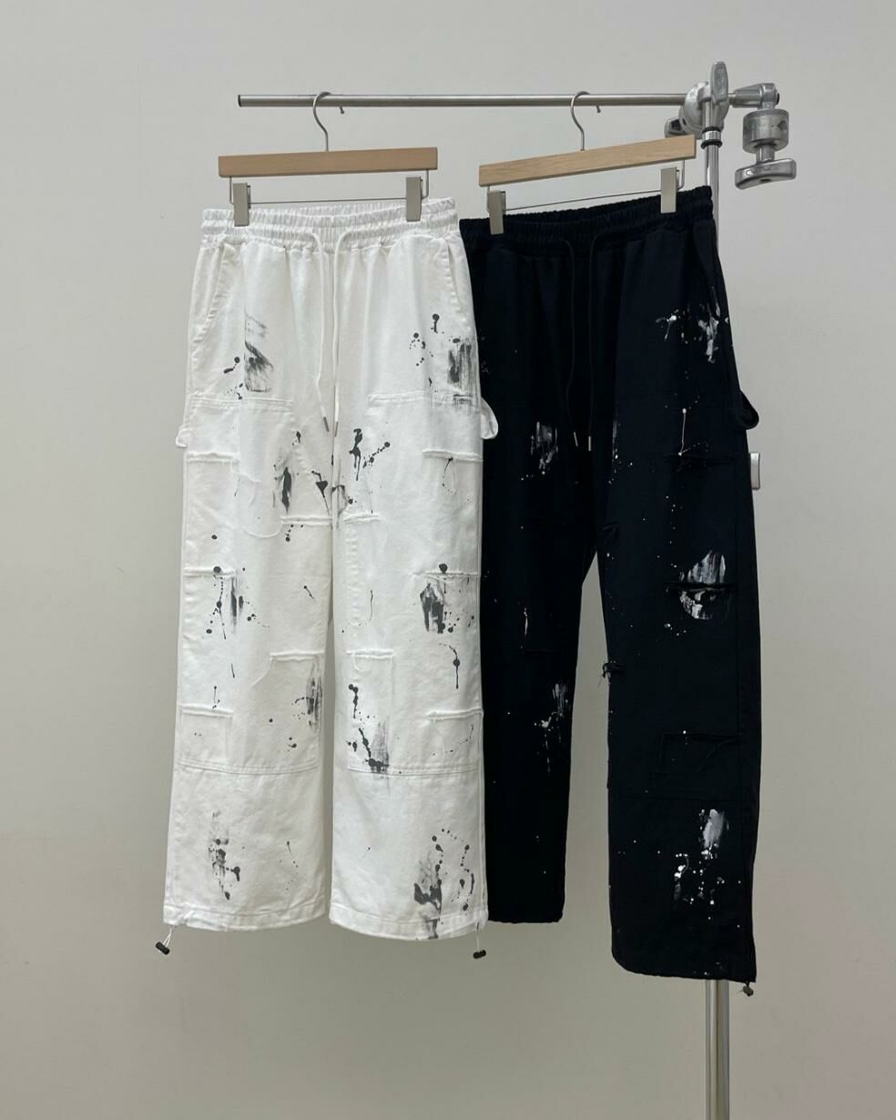 潑墨可束腳鬆身褲 EASY-036P