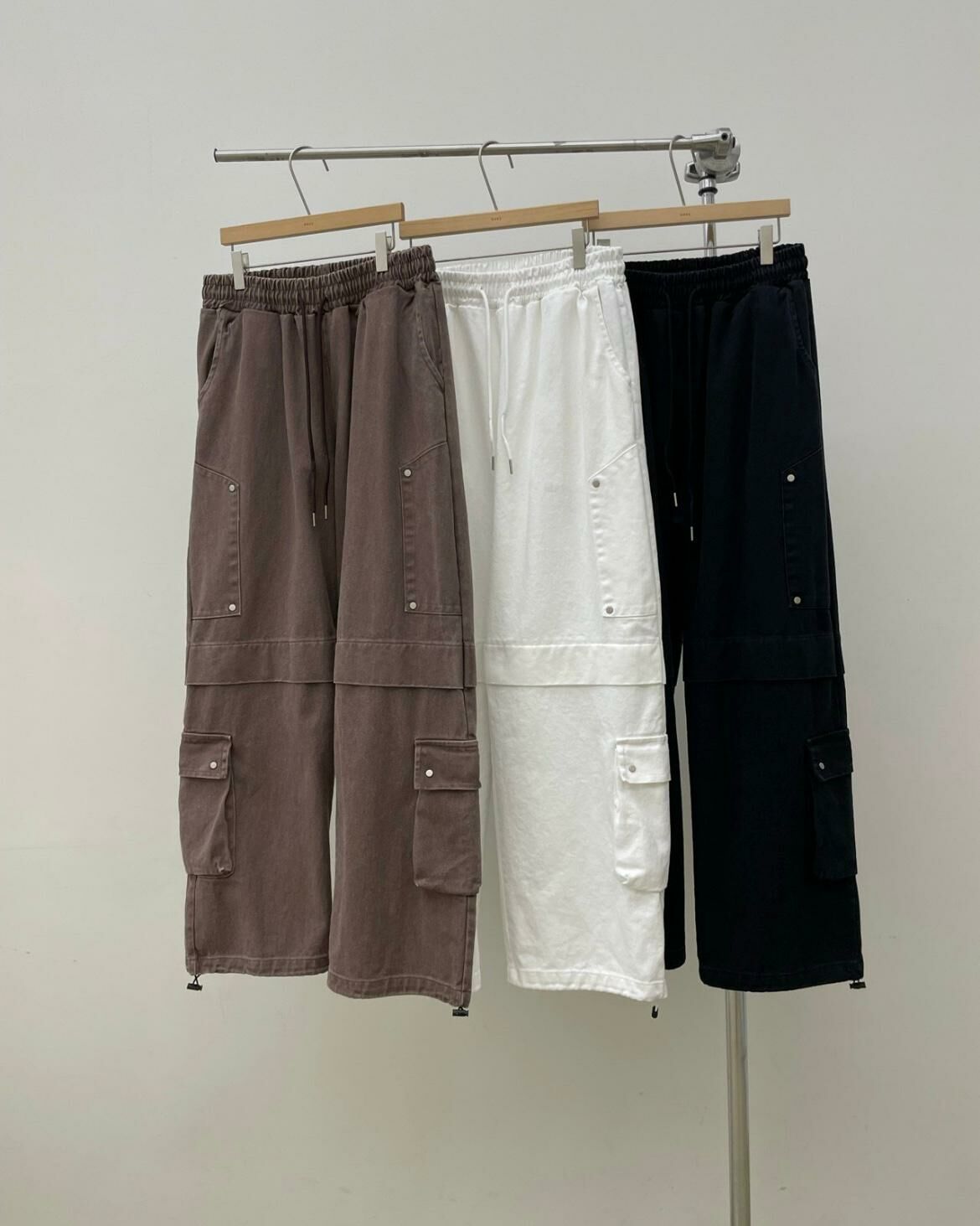 淨色可束腳鬆身褲 EASY-037P