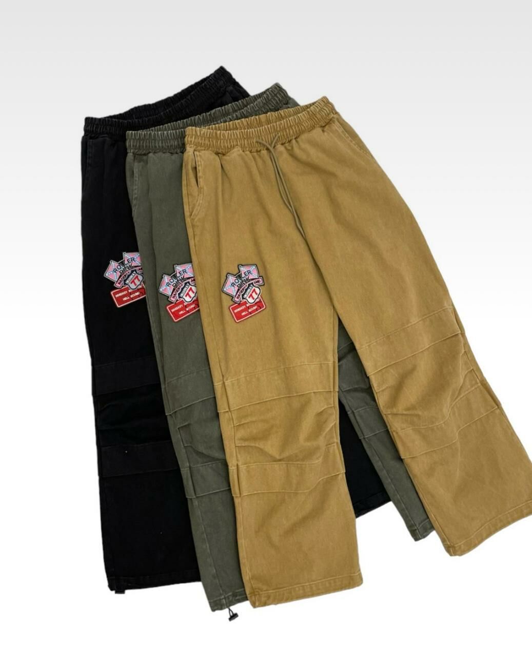 綉章可束腳鬆身褲 EASY-039P