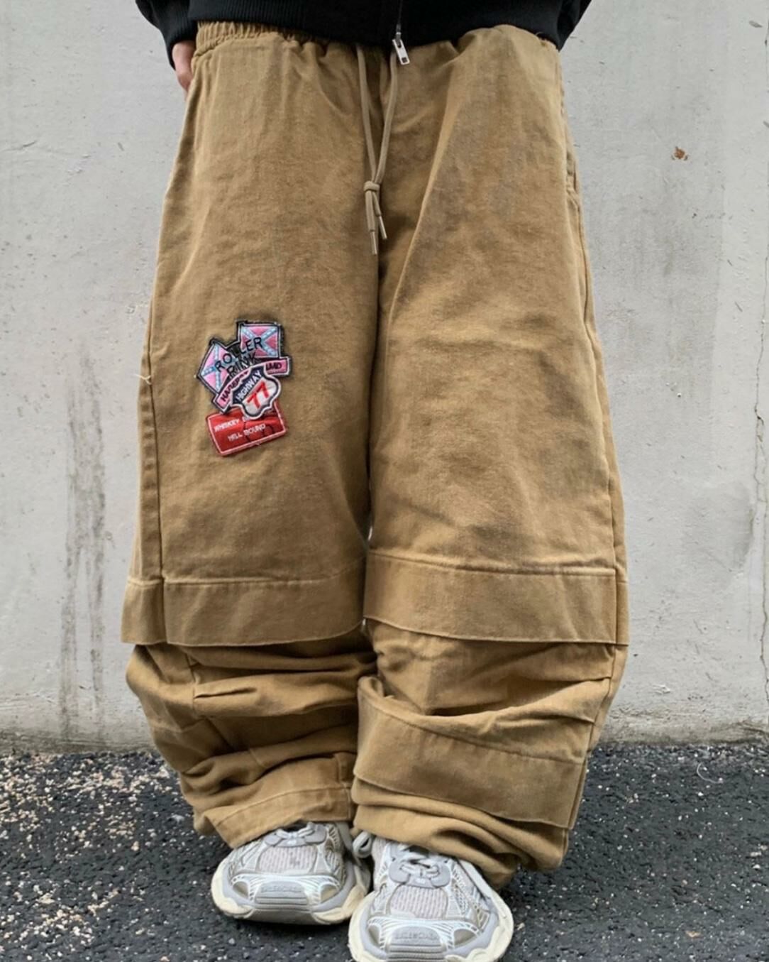 綉章可束腳鬆身褲 EASY-039P