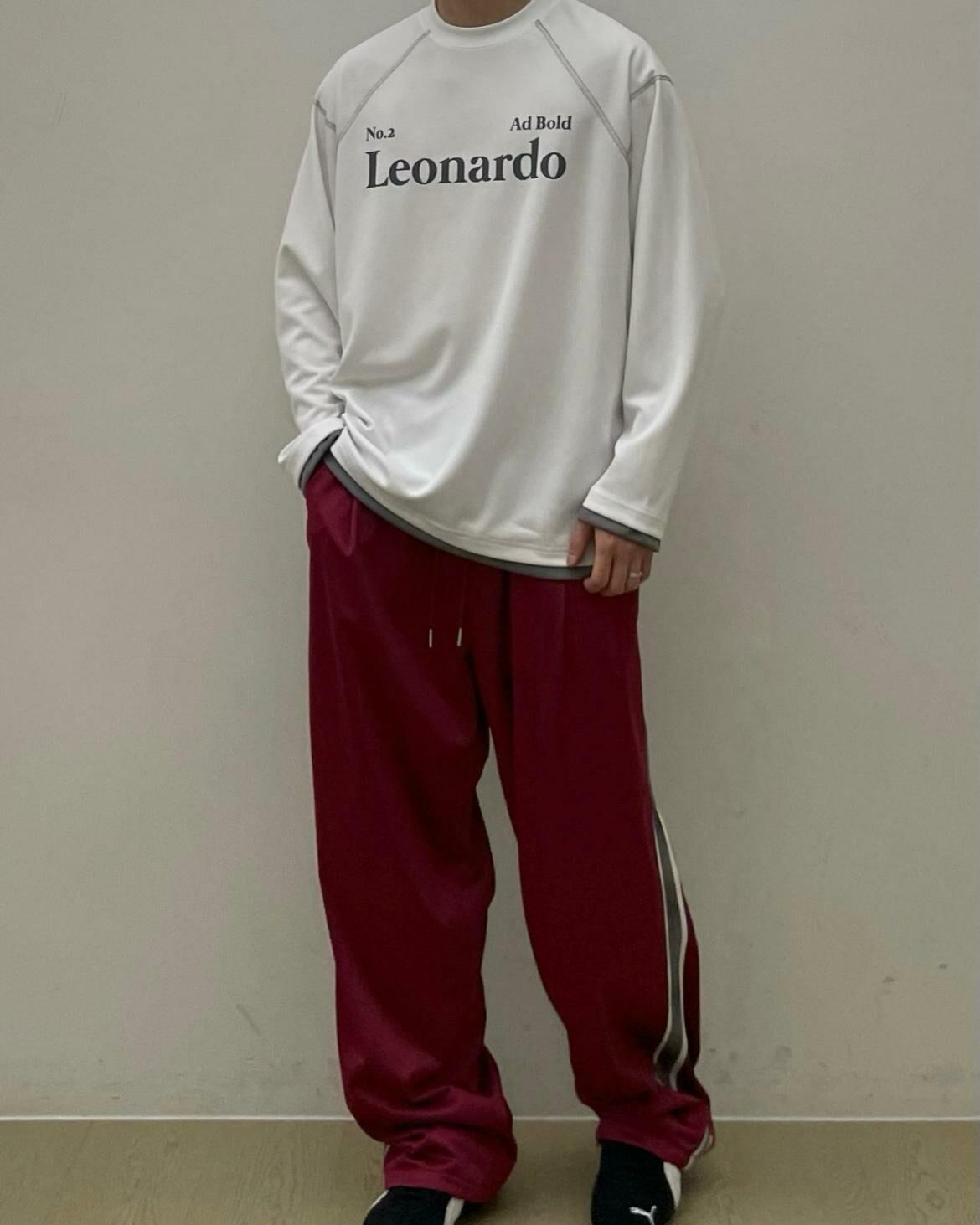 英文字長袖衫 EASY-040T