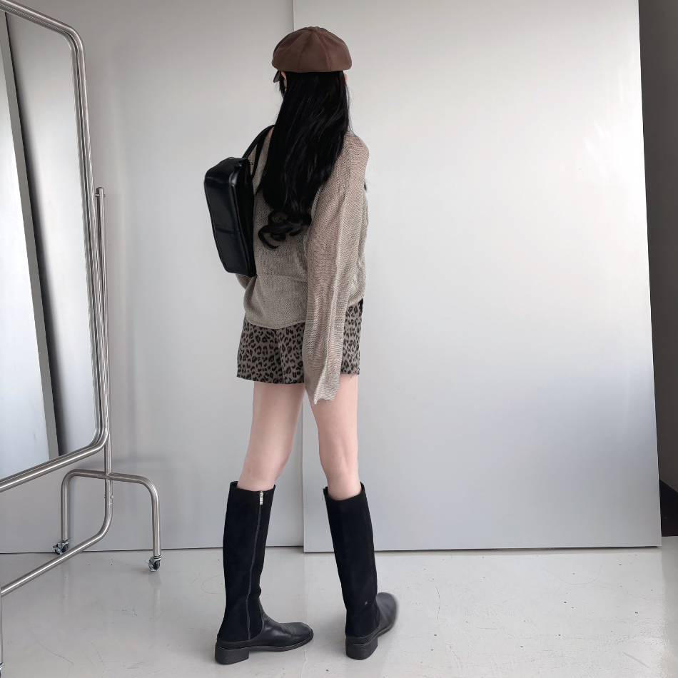 落肩鬆弛感! 寬鬆長袖針織罩衫-4色 (現貨)