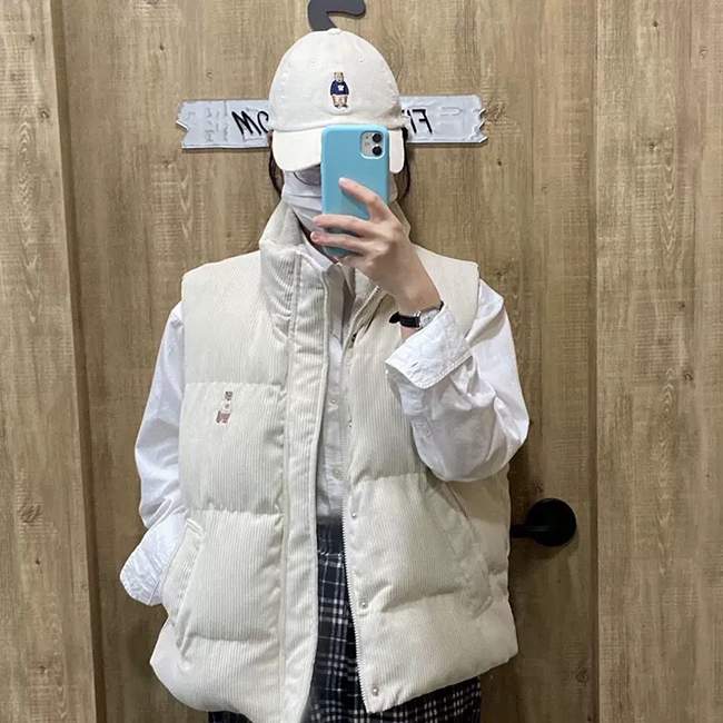 小熊內裡毛絨背心-兩色現貨