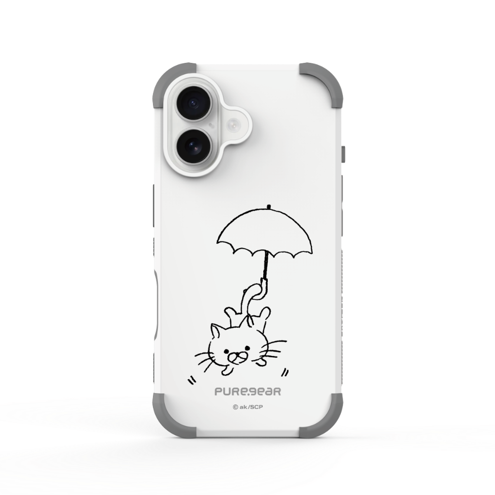 iPhone 坦克軍規防摔手機殼 / 小雨傘 (MOFY棉花小兔)